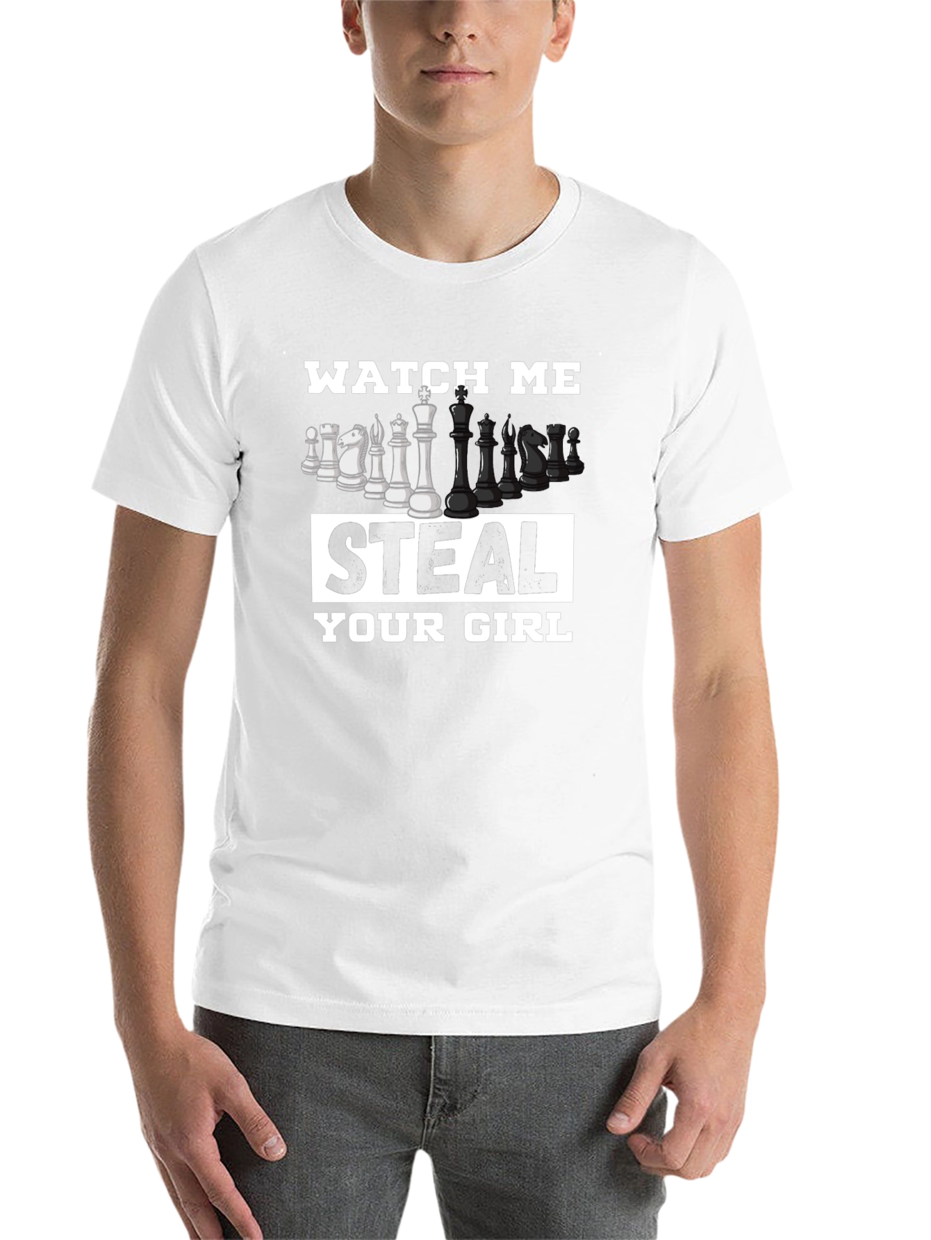 Black Chess Steal Your Girl Black T-Shirt view 14