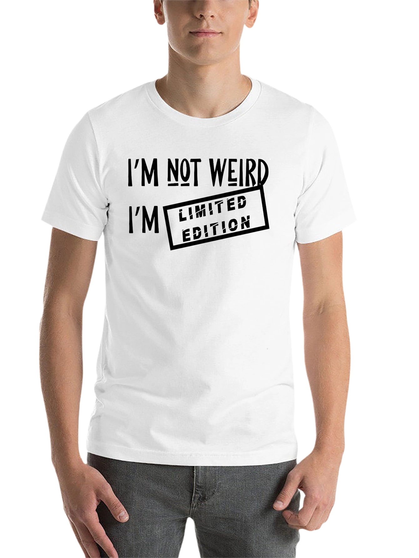 Black I'm Not Weird I'm Limited Edition Black T-Shirt view 14