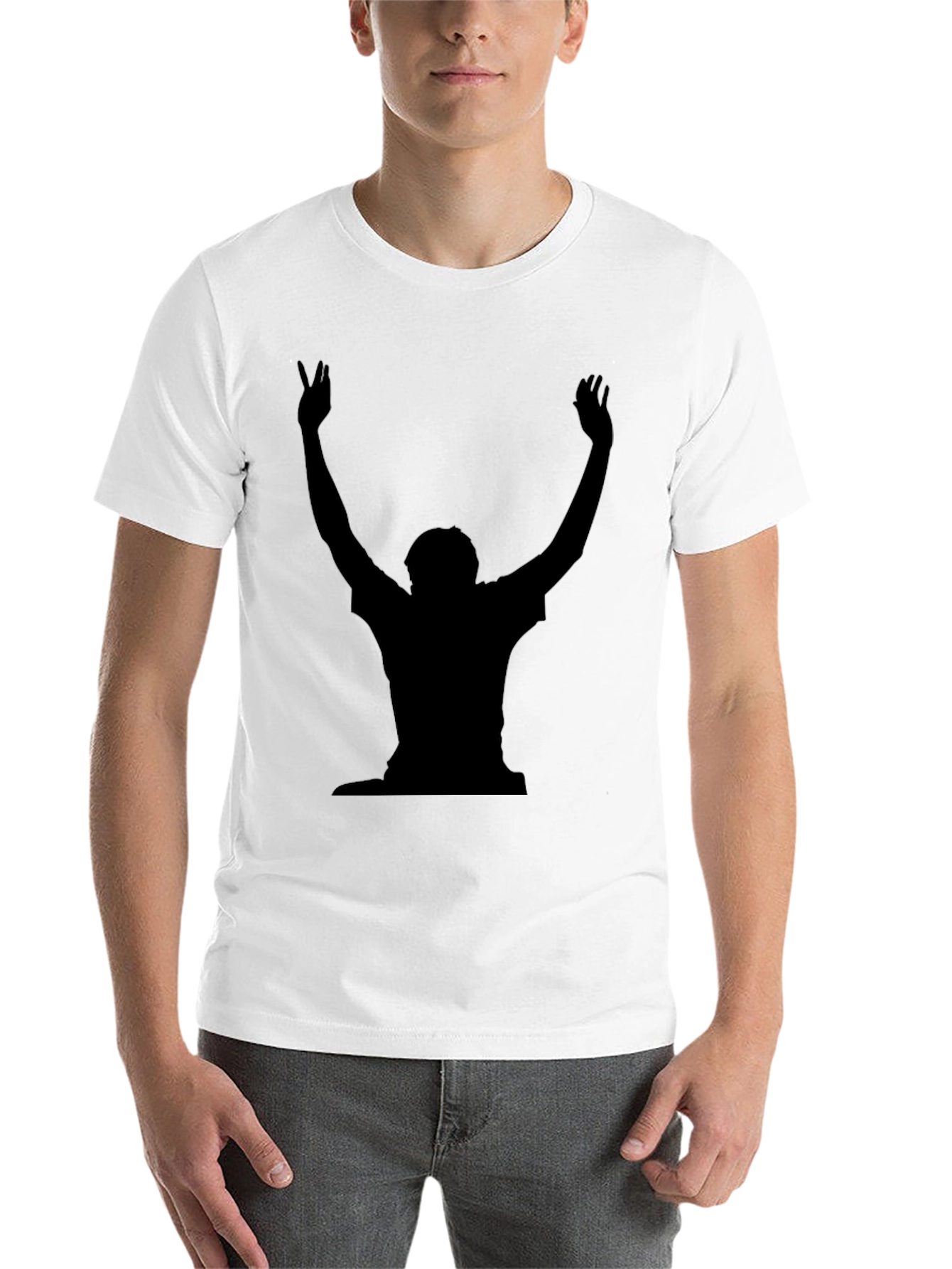 Black Silhouette Graphic T-Shirt - Black view 14