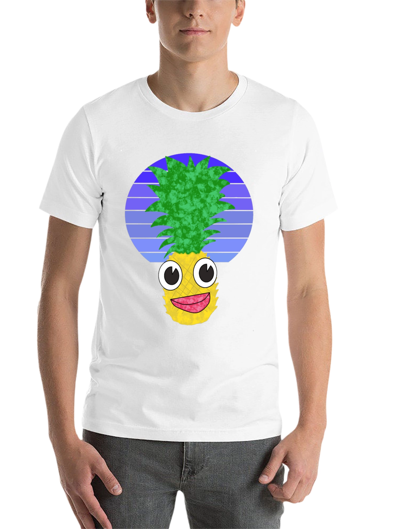 Black Funny Pineapple Graphic Tee - Black view 14