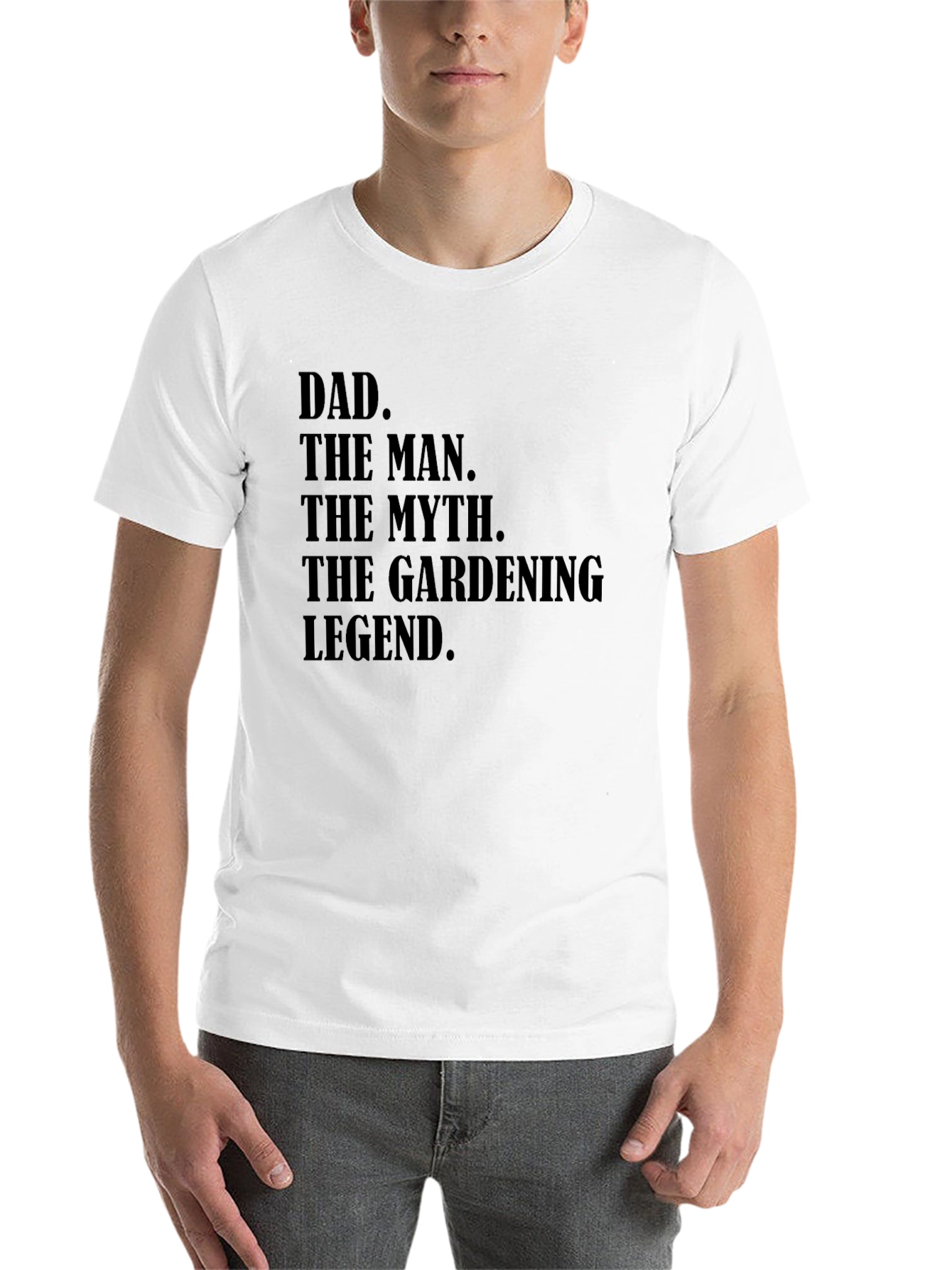 Black Dad Gardening Legend Black Graphic T-Shirt view 14