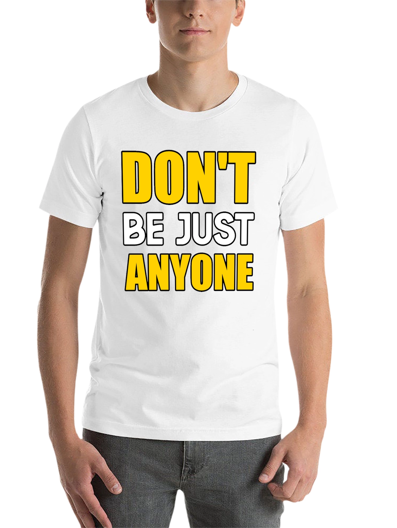 Black Don't Be Just Anyone Graphic Tee - Black view 14
