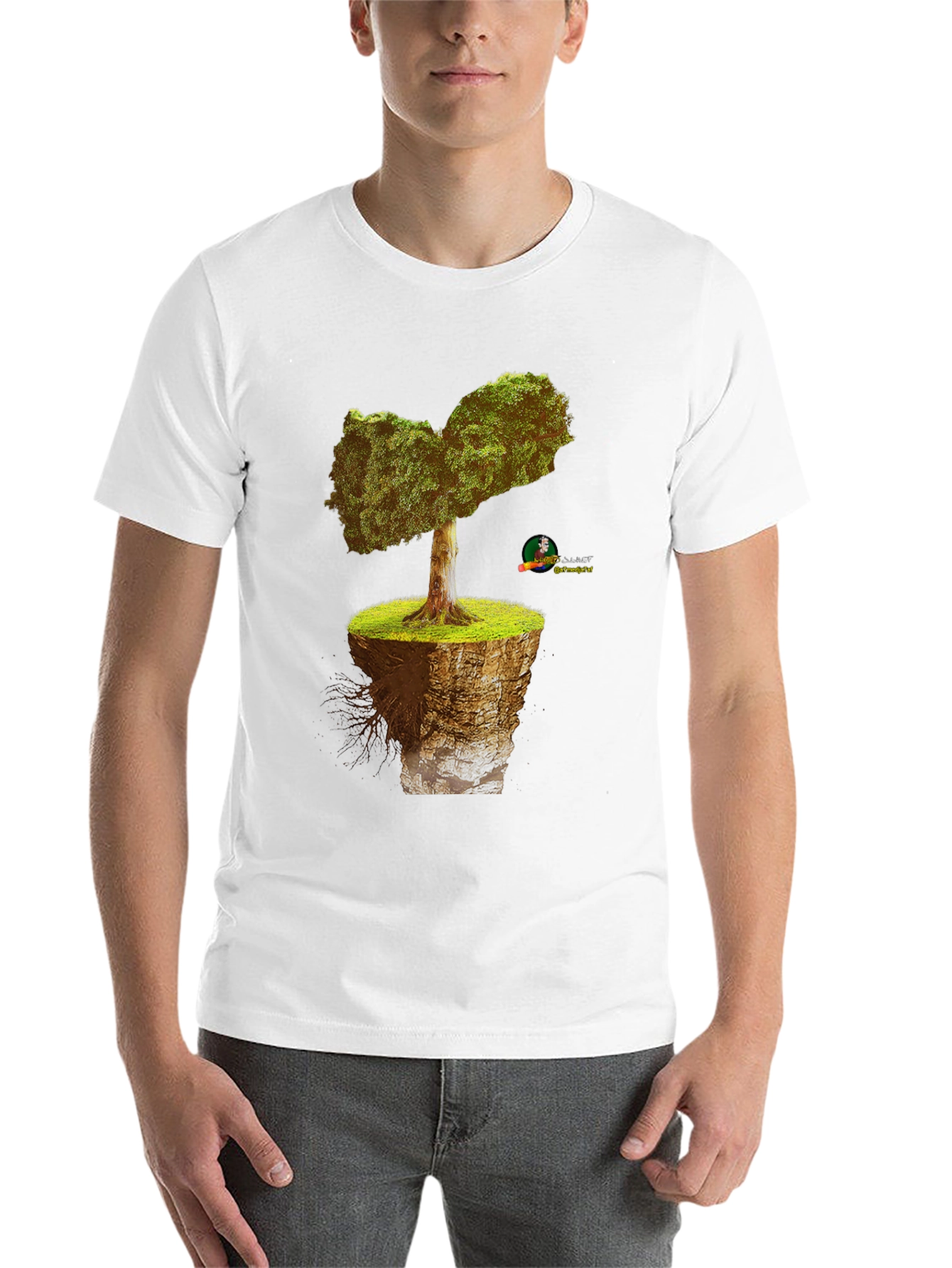 Black Unique Tree T-Shirt - Nature Design view 14