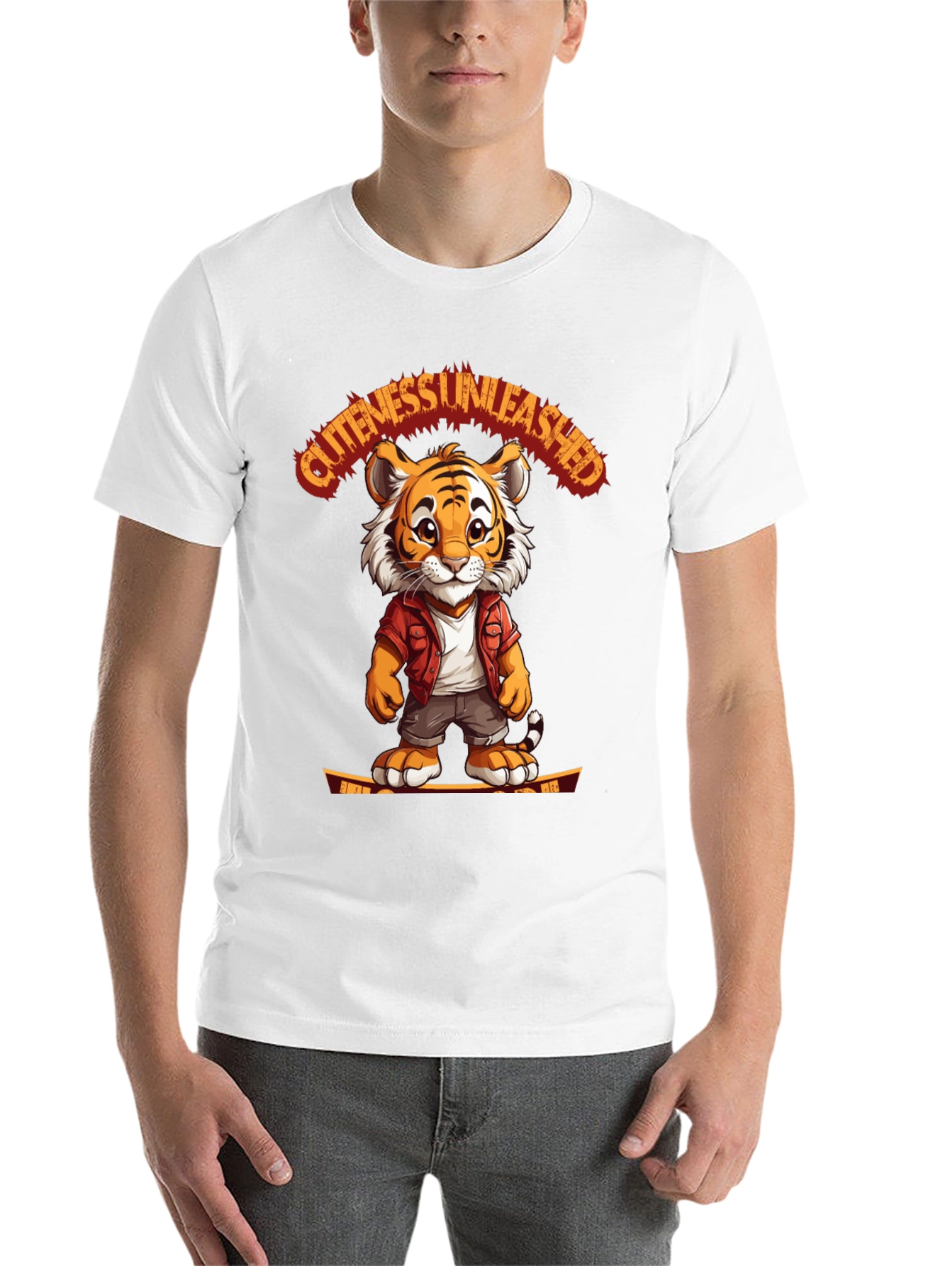 Black Cute Tiger Graphic Tee - Unleash the Cuteness! view 14