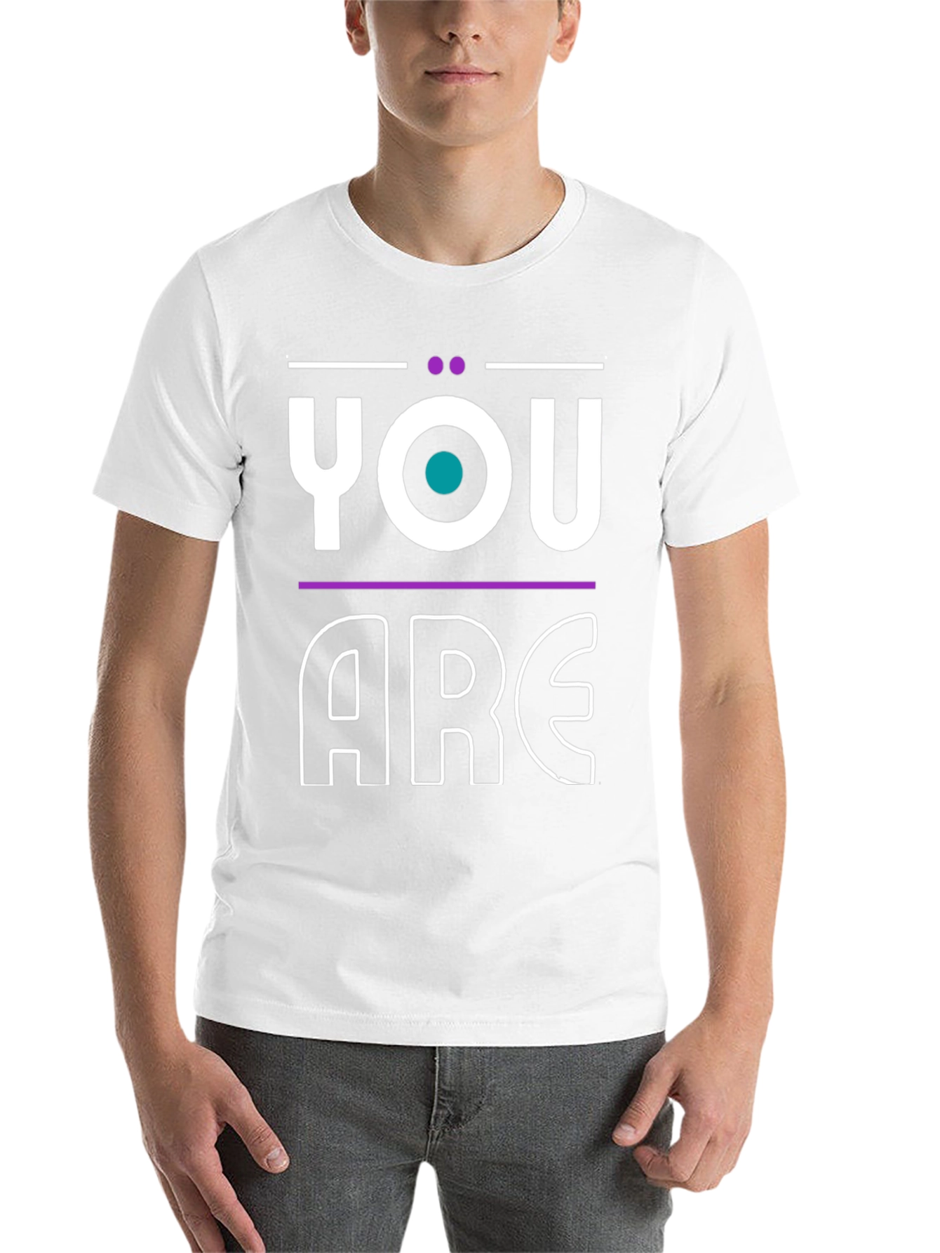 Black You Are Statement Graphic Tee - Modern Design view 14