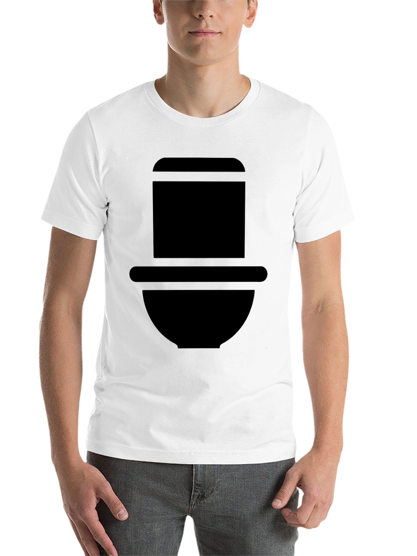 Black Minimalist Diver Helmet Graphic Tee - Black view 14