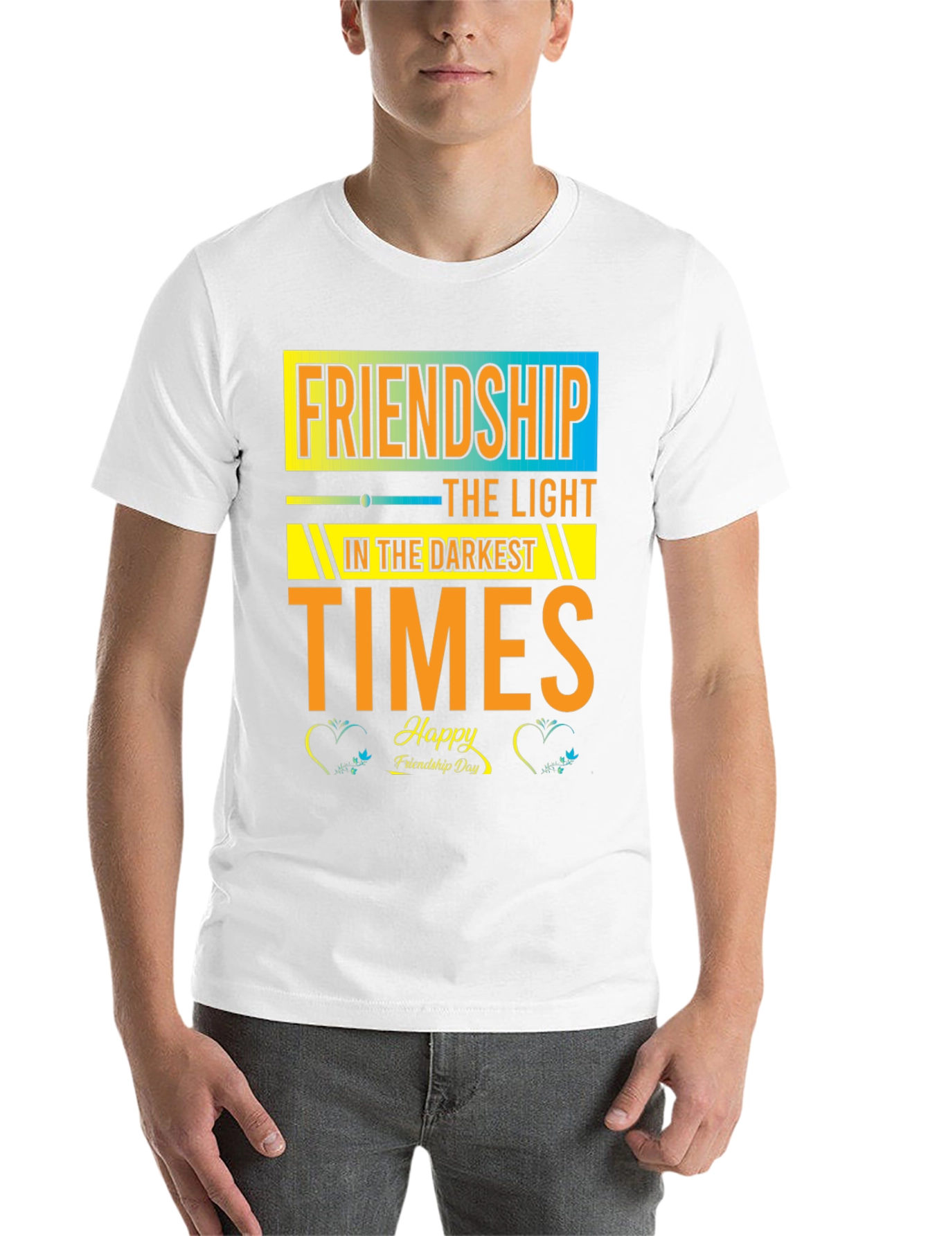 Black Friendship Day Graphic T-Shirt view 14