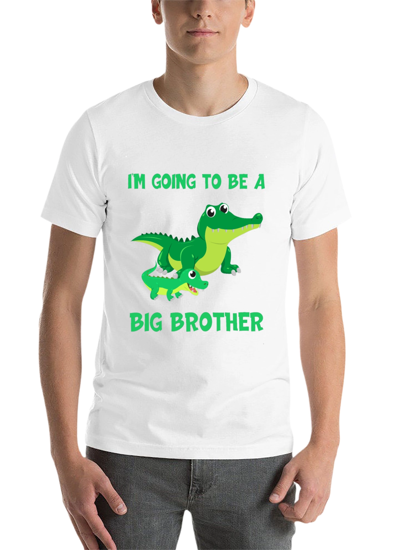 Black I'm Going to Be a Big Brother Gator T-Shirt view 14