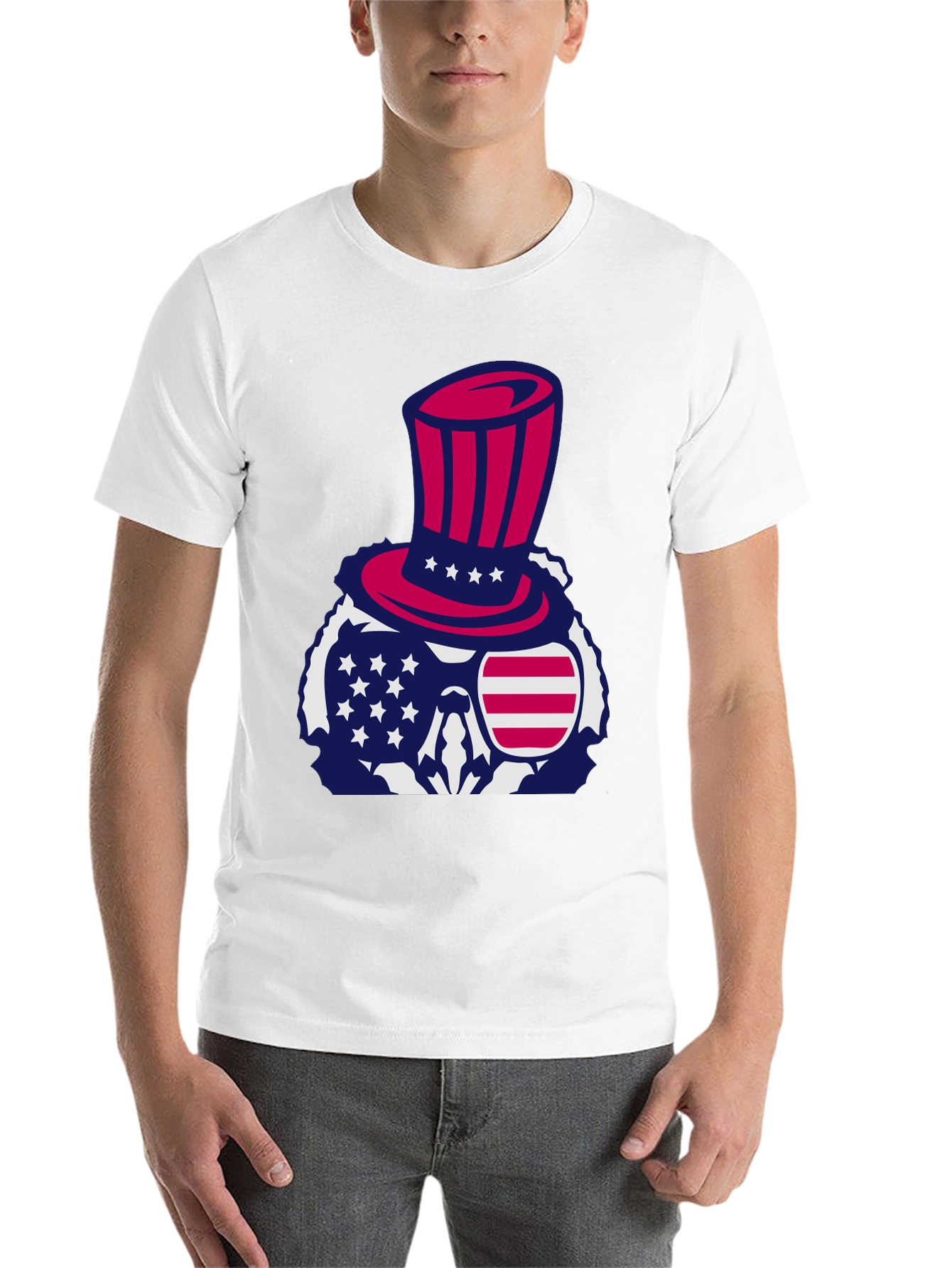 Patriotic Skull T-Shirt - American Pride - 14