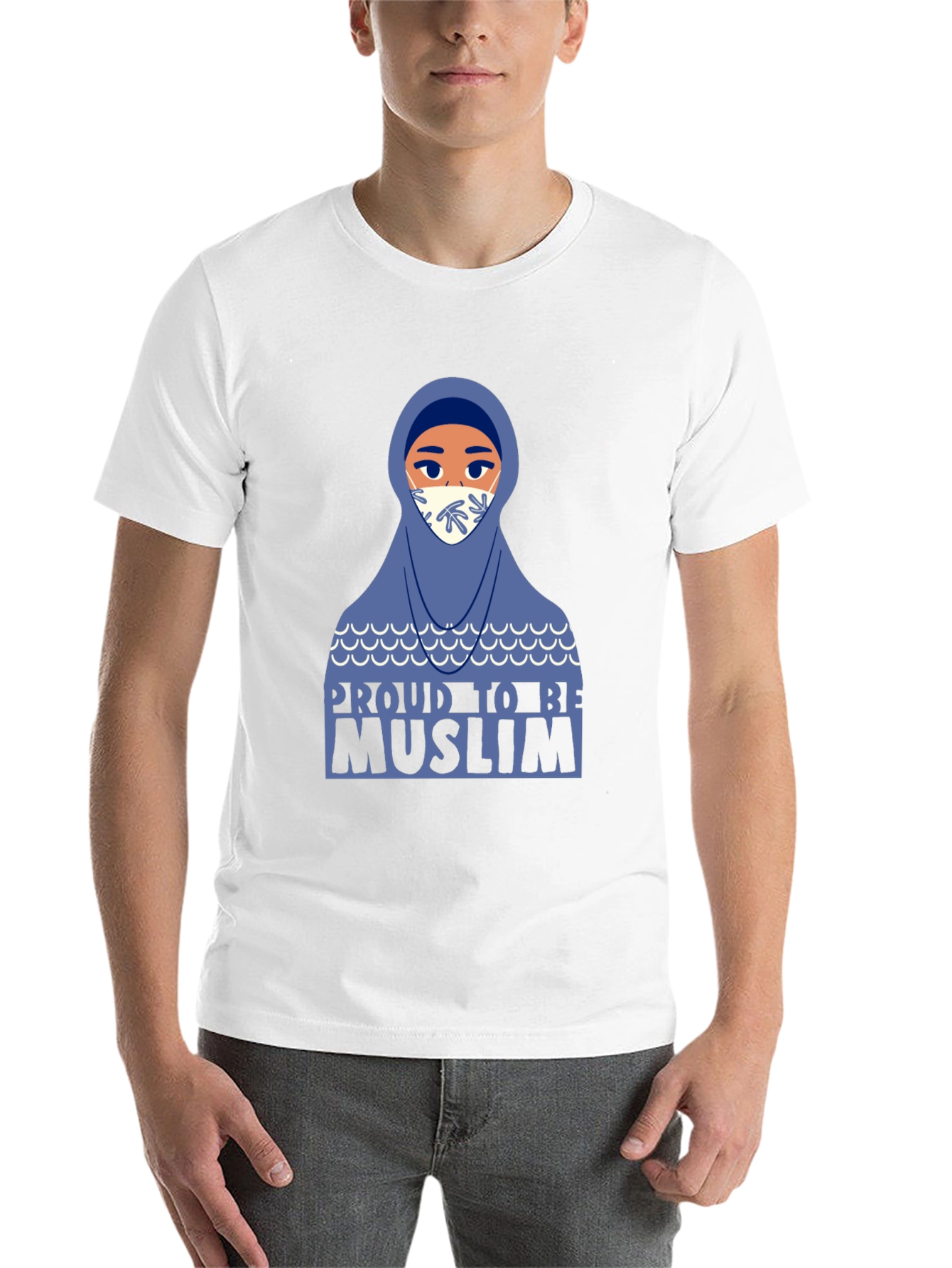 Black Proud to be Muslim T-Shirt view 14
