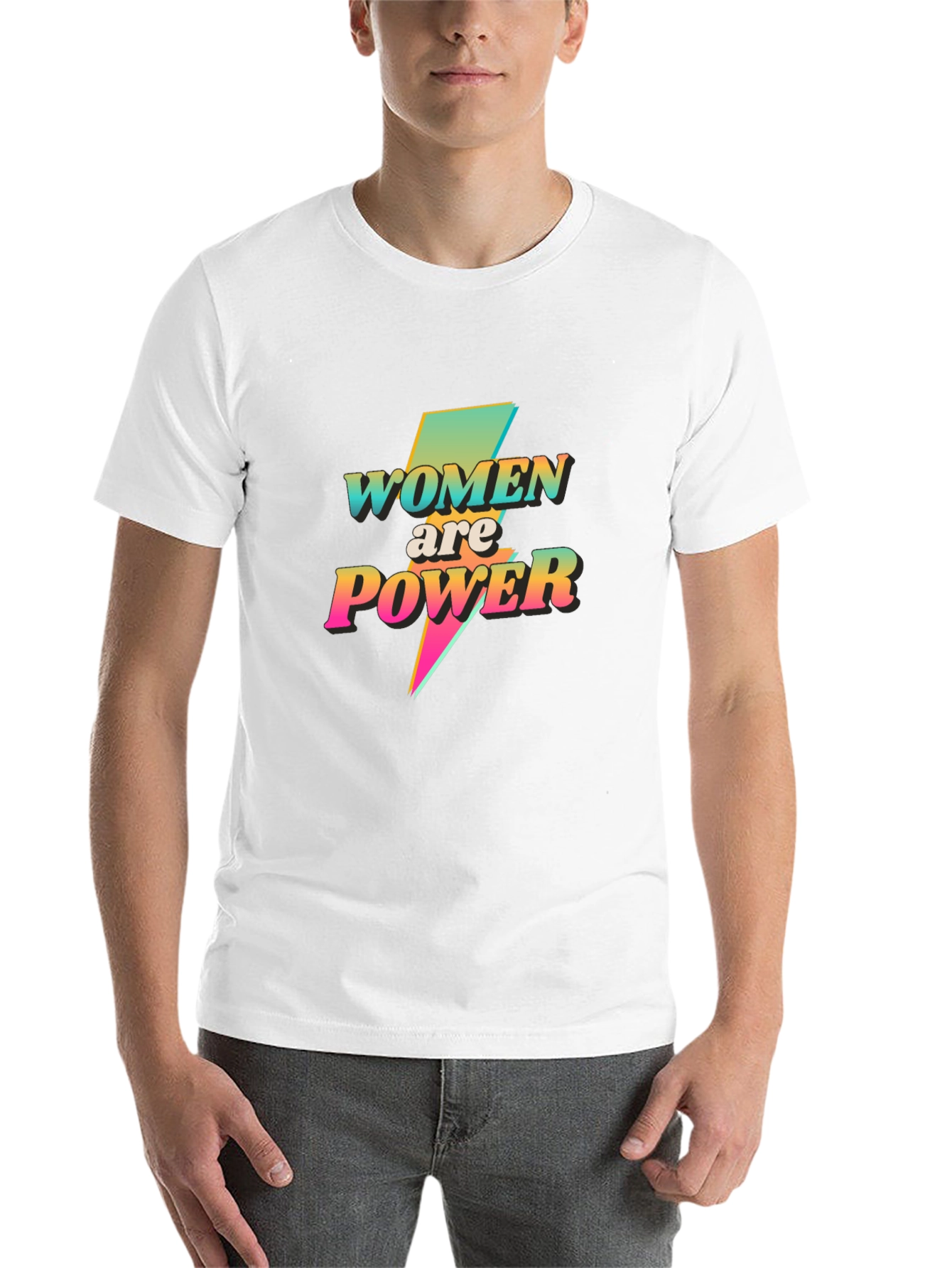 Women are Power Graphic Tee - Black T-Shirt - 14