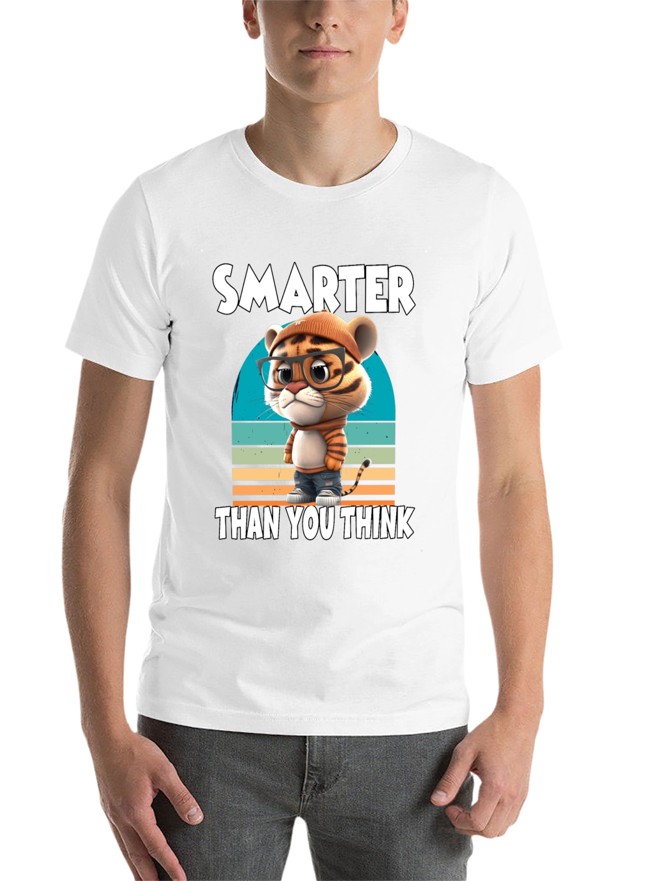 Black Smarter Than You Think Graphic Tee view 14