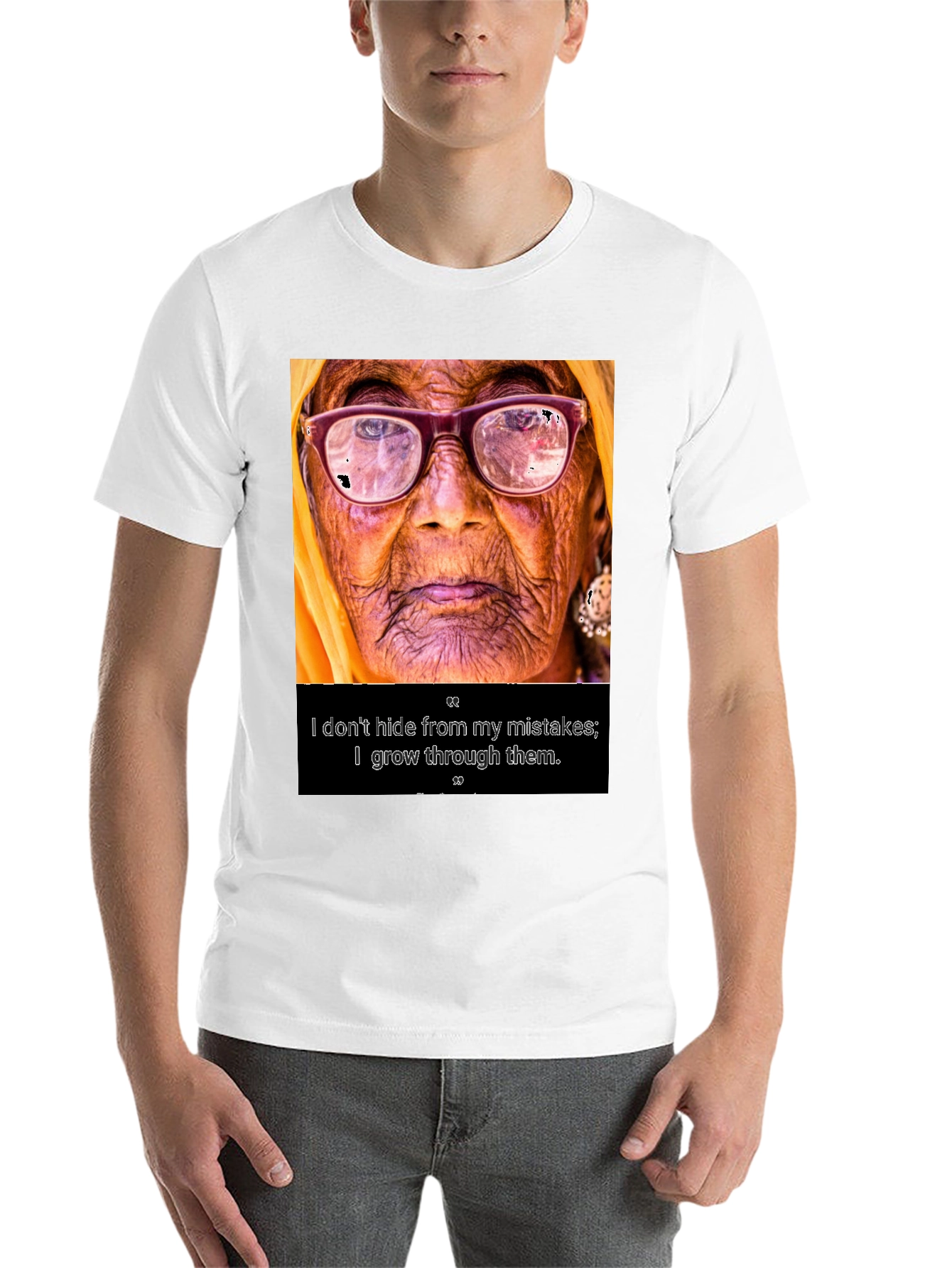 Black Growth Mindset T-Shirt - Inspiring Quote Tee view 14