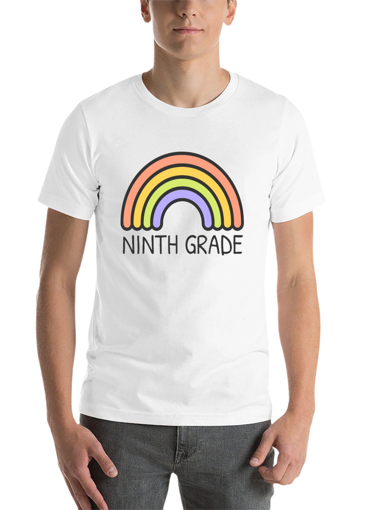 Ninth Grade Rainbow T-Shirt - Back to School Tee - 14