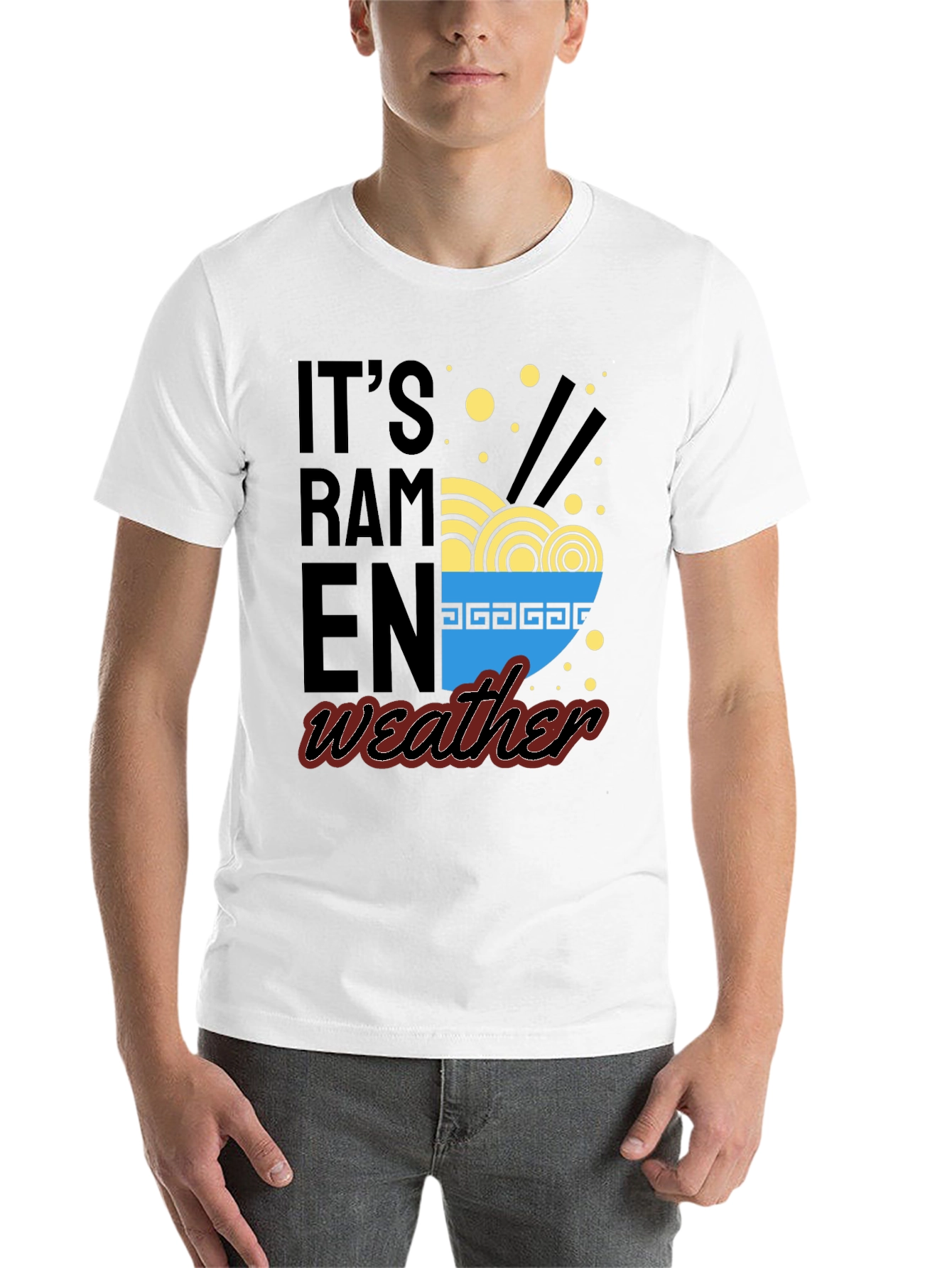 Black It's Ramen Weather Graphic Tee view 14