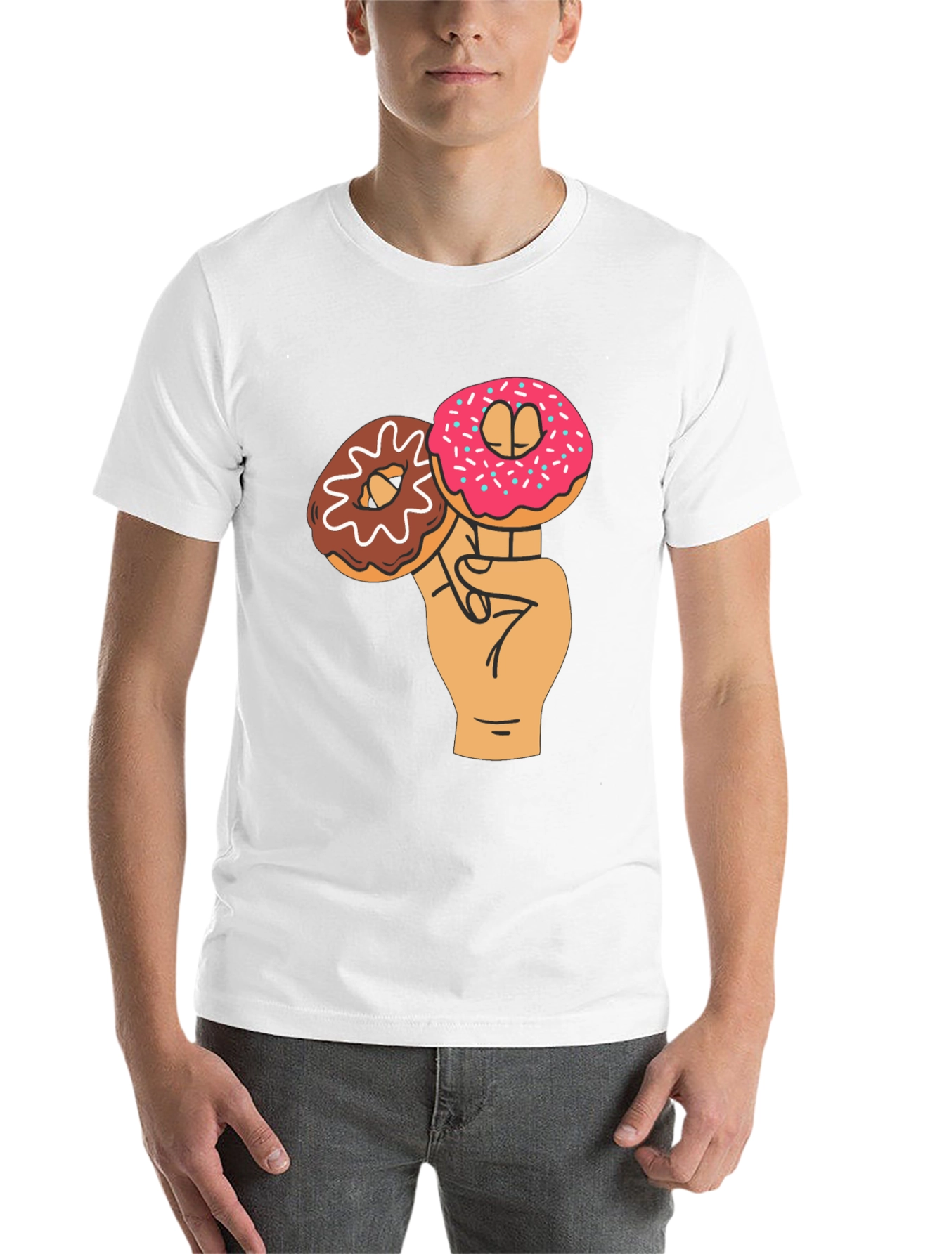 Black Donut Lover Graphic Tee view 14
