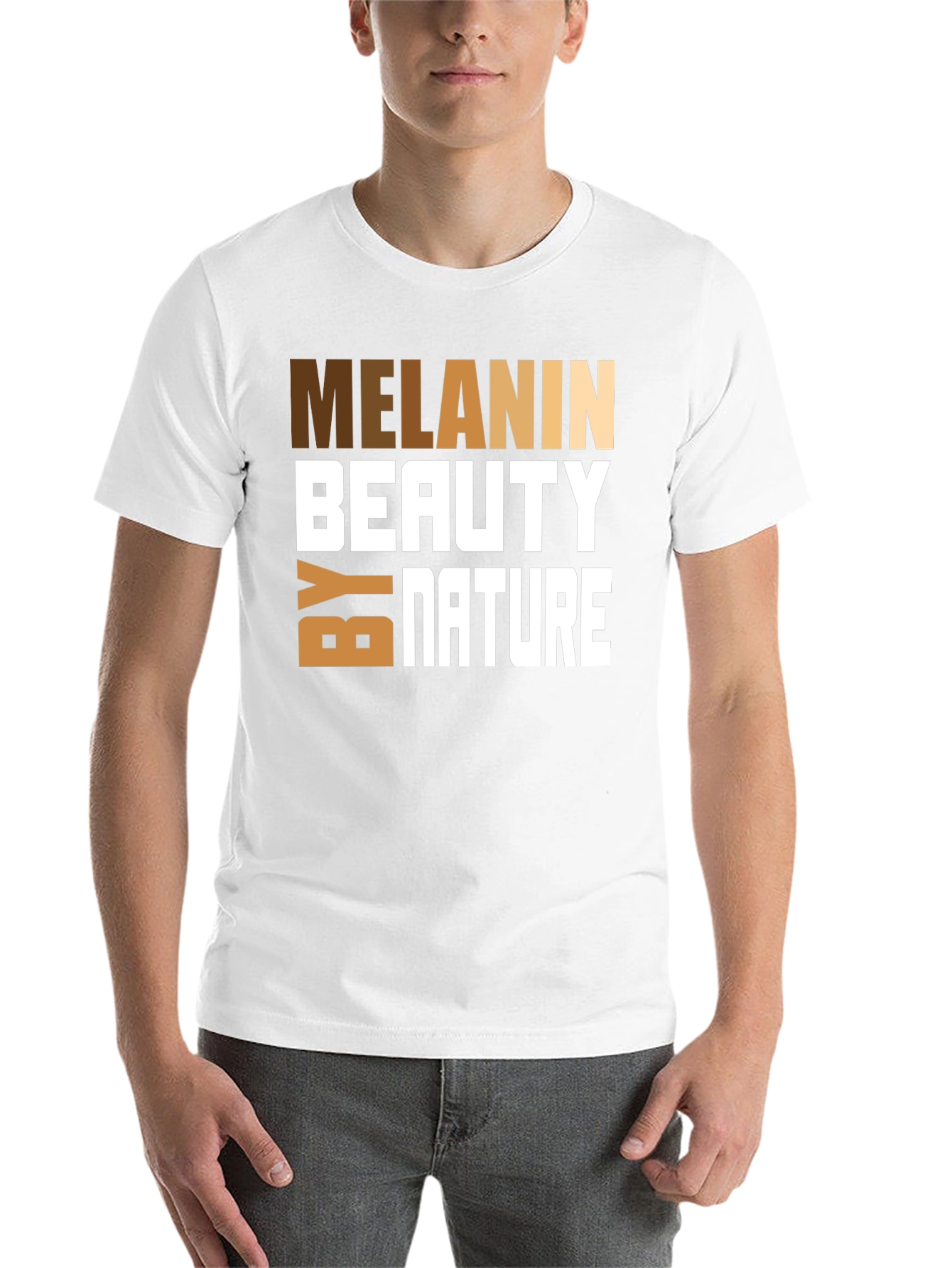 Black Melanin Beauty by Nature Graphic Tee view 14