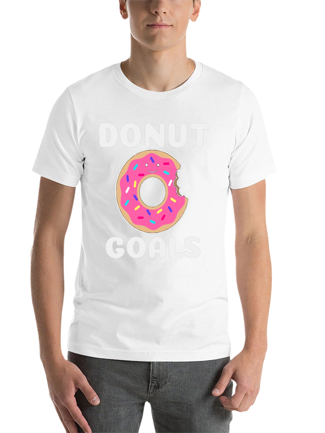 Black Donut Goals Graphic T-Shirt view 14