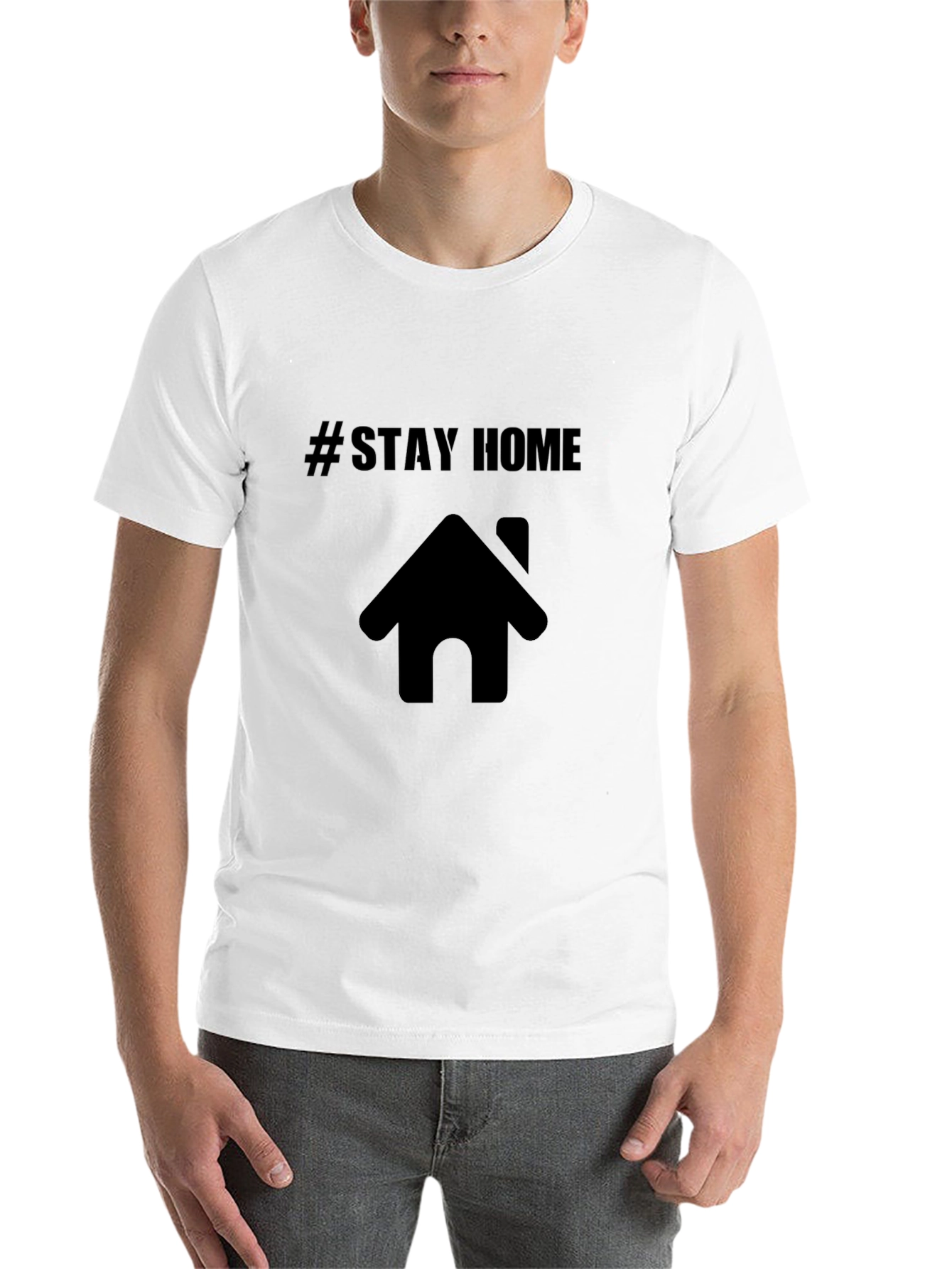 Black Stay Home Graphic Tee - Black T-Shirt view 14