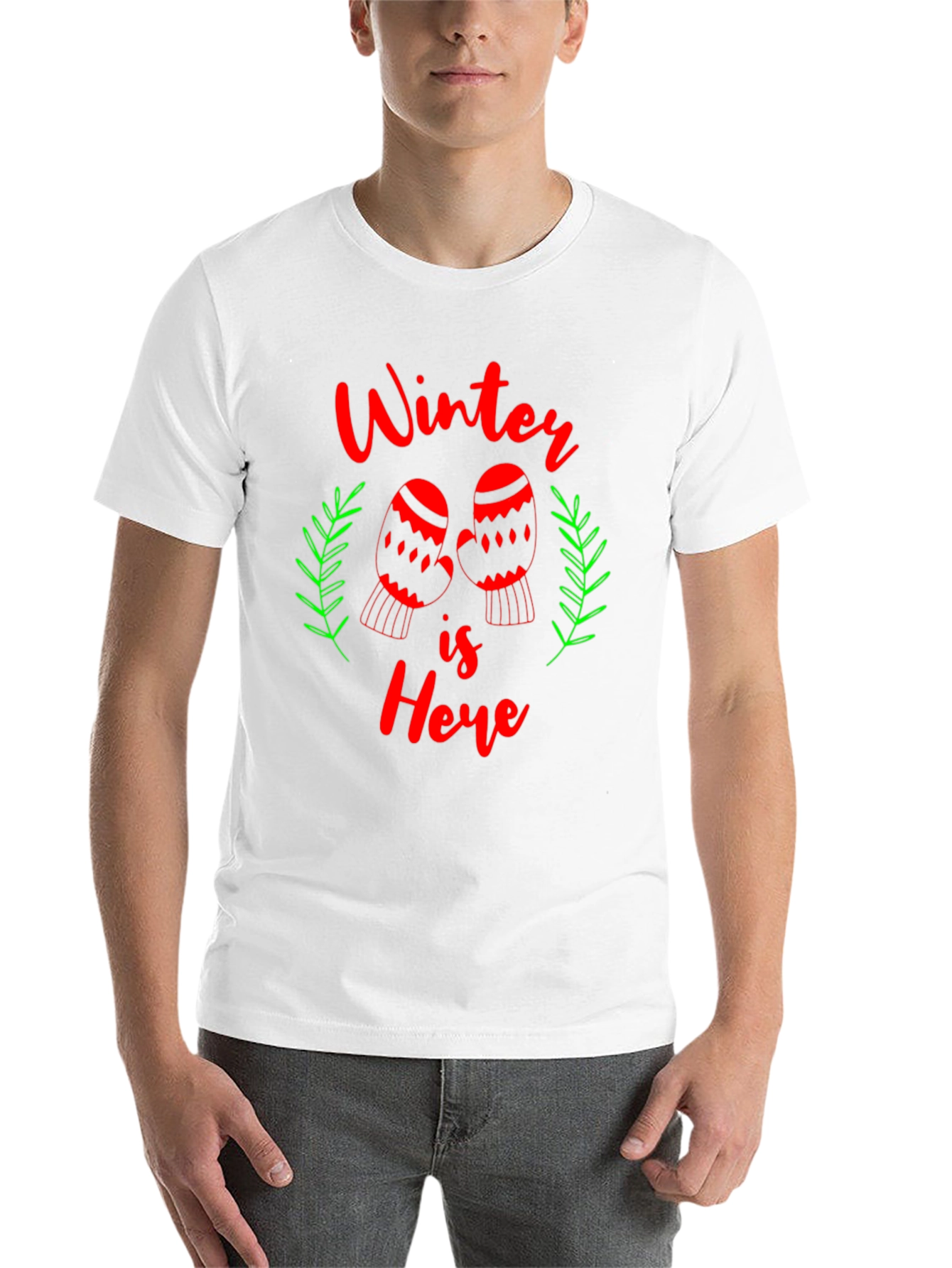 Black Winter is Here Holiday T-Shirt view 14