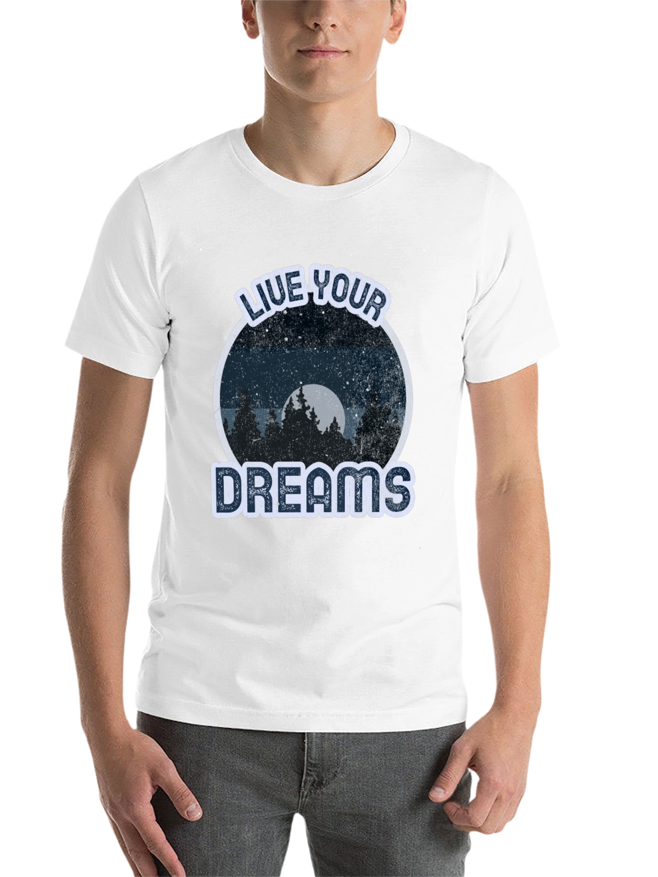 Black Live Your Dreams Graphic Tee -  Nature Lover T-Shirt view 14
