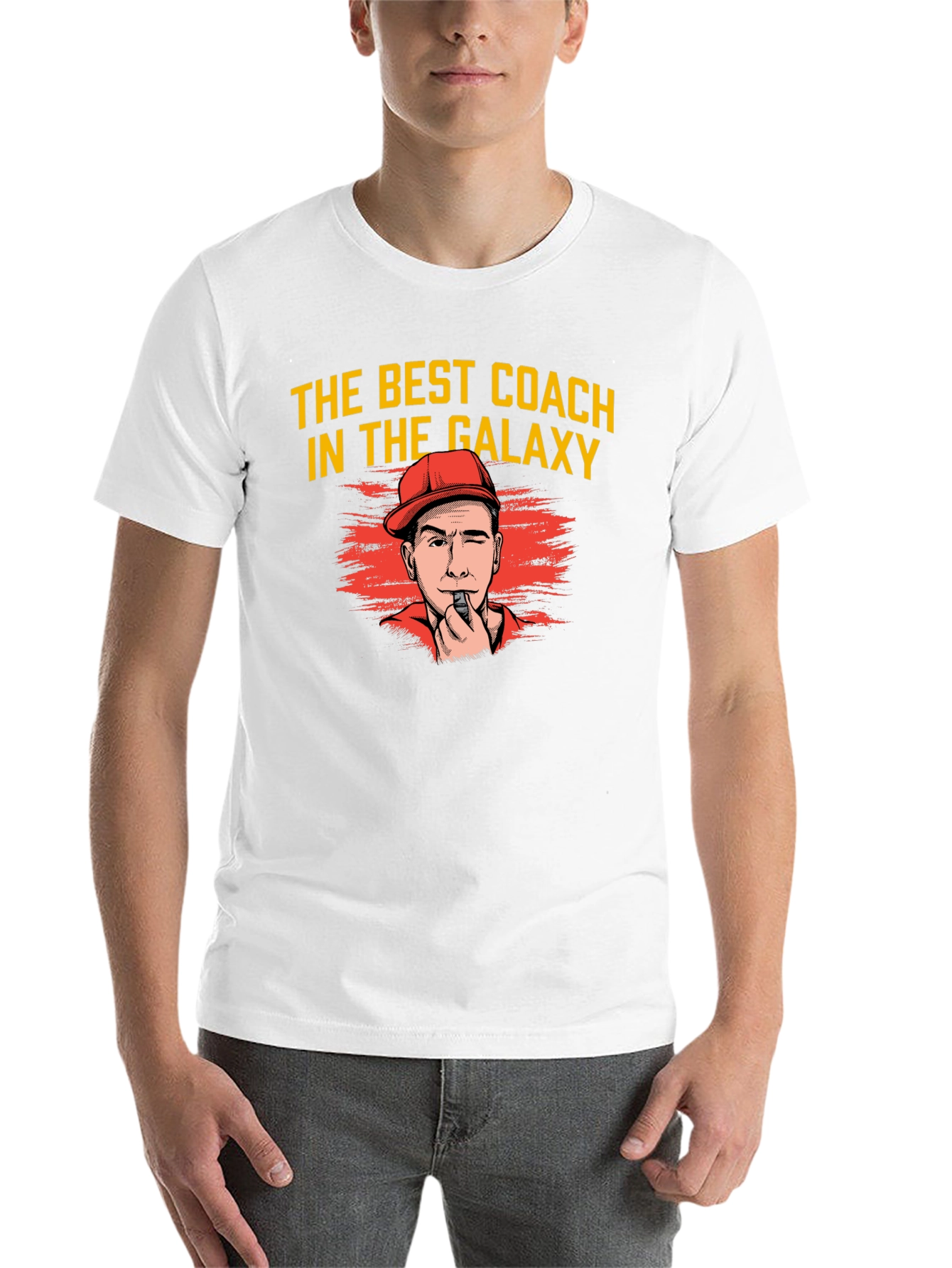 Black Best Coach in the Galaxy Graphic Tee view 14