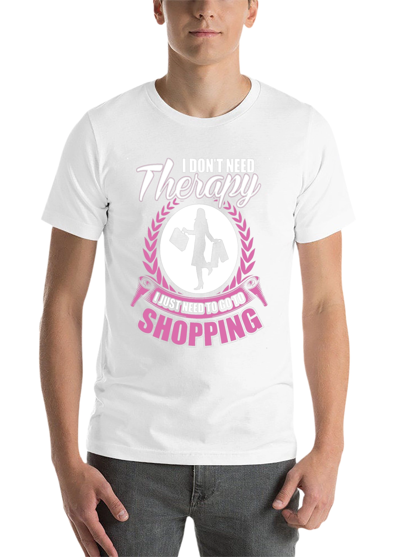 Black Shopping Therapy Tee view 14