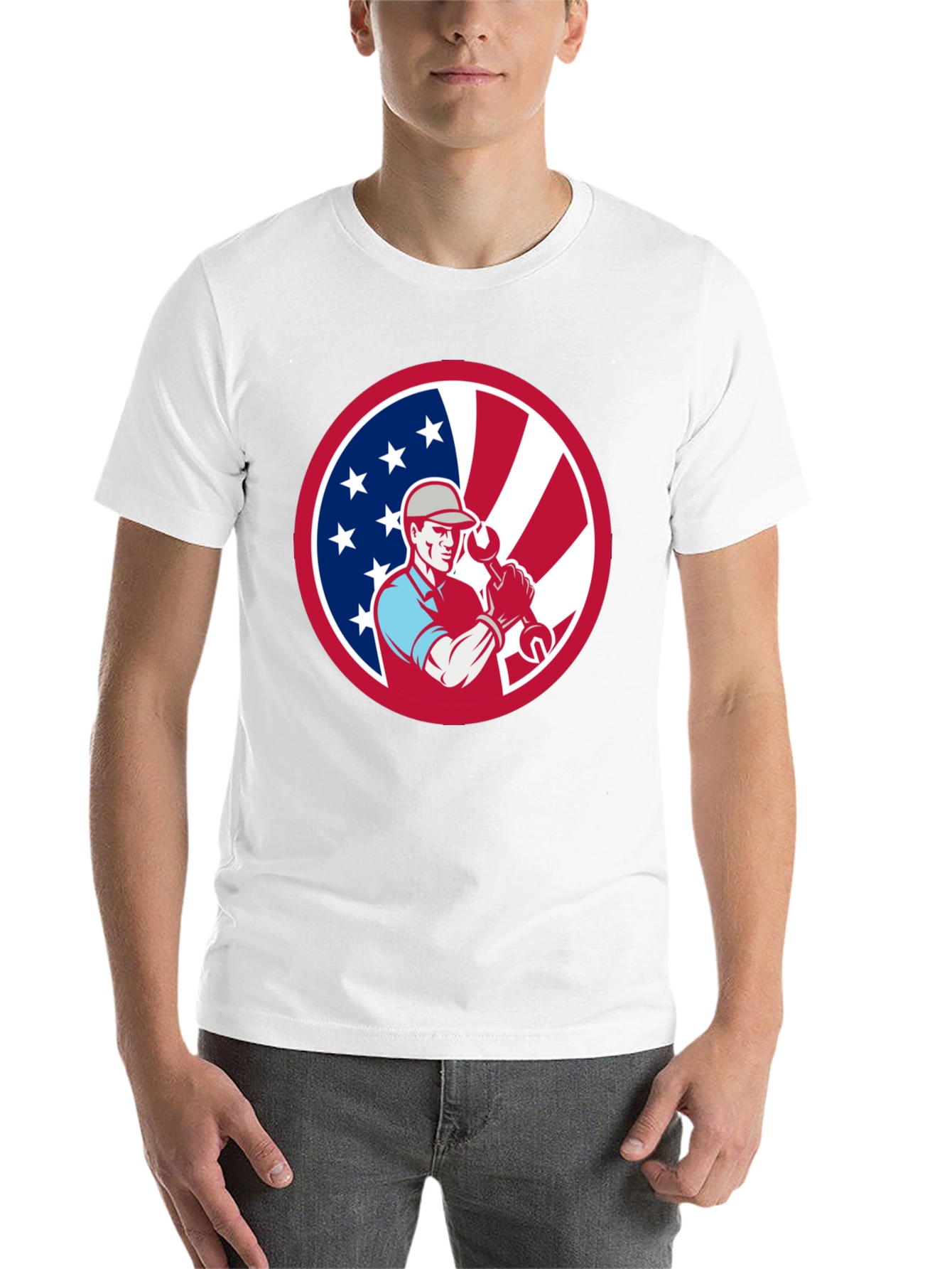 Patriotic Mechanic T-Shirt - USA Pride! - 14
