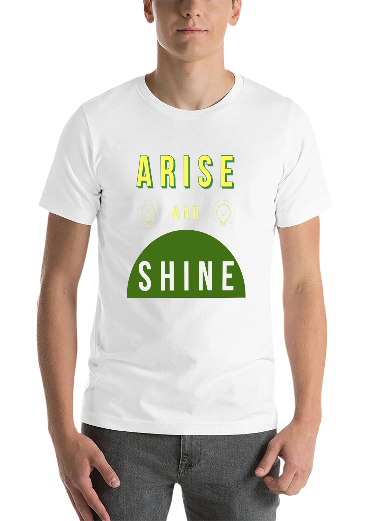 Black Arise and Shine Graphic Tee - Black Cotton Blend view 14