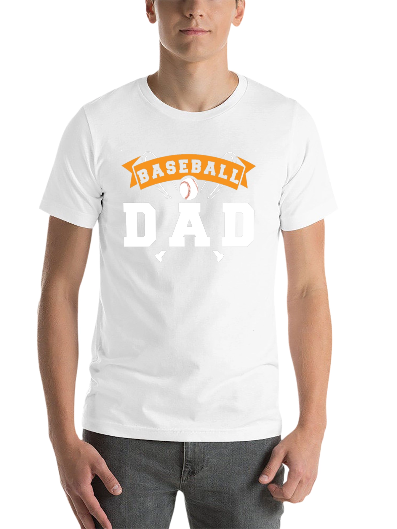 Black Baseball Dad T-Shirt - Sports Fan Apparel view 14