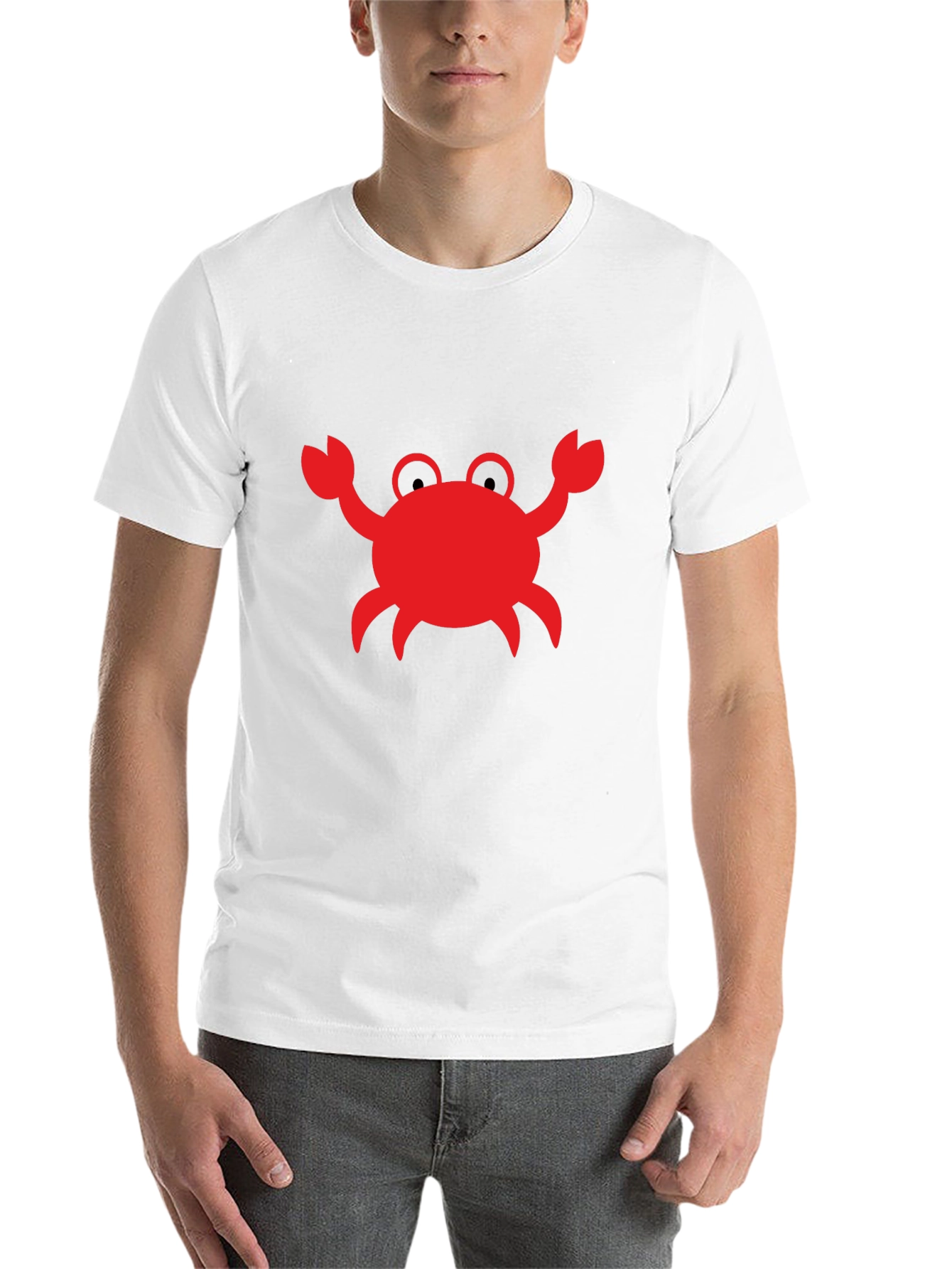 Black Crab Graphic T-Shirt - Black Cotton Tee view 14
