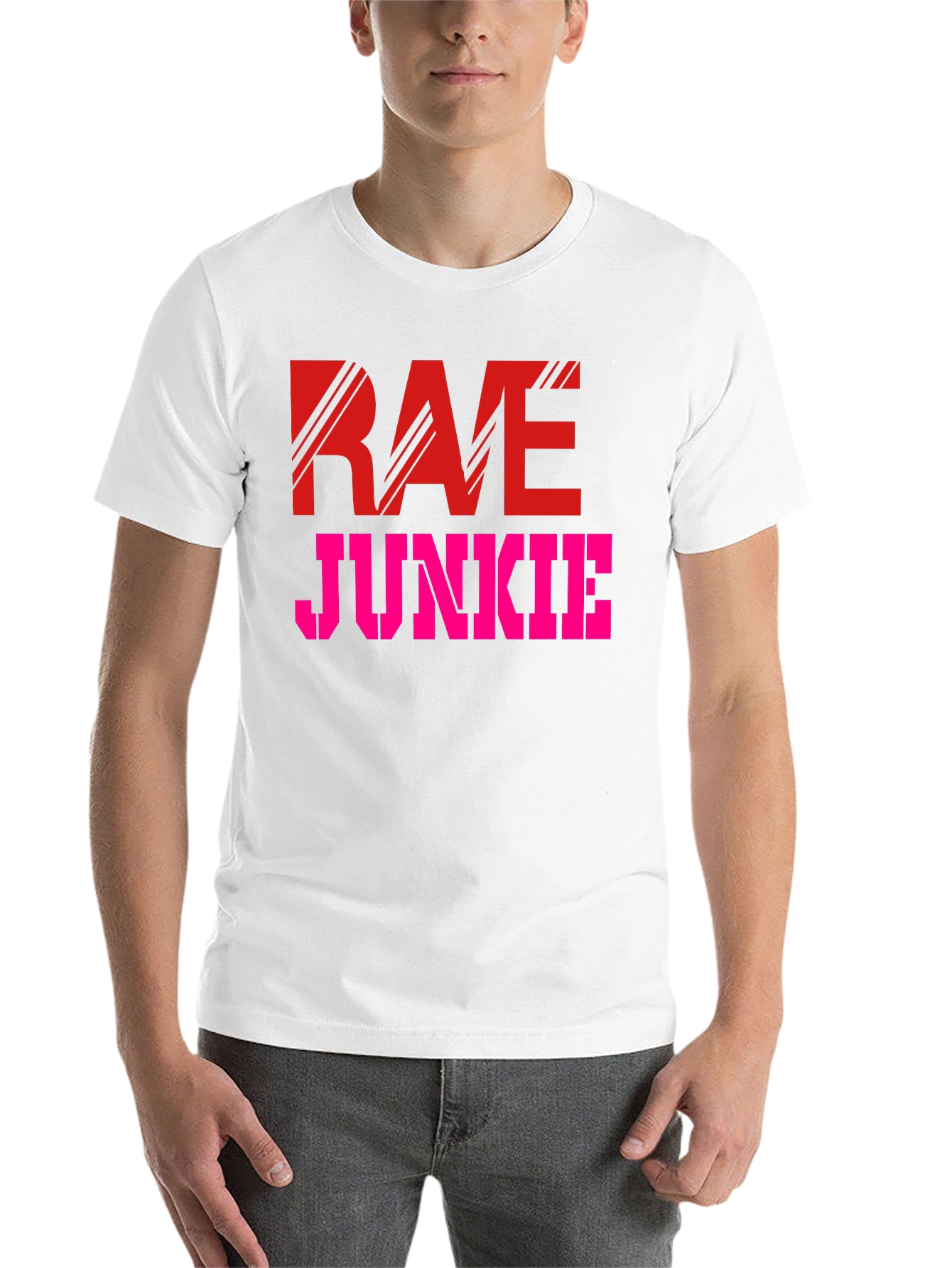 Black Rae Junkie Graphic T-Shirt - Black view 14