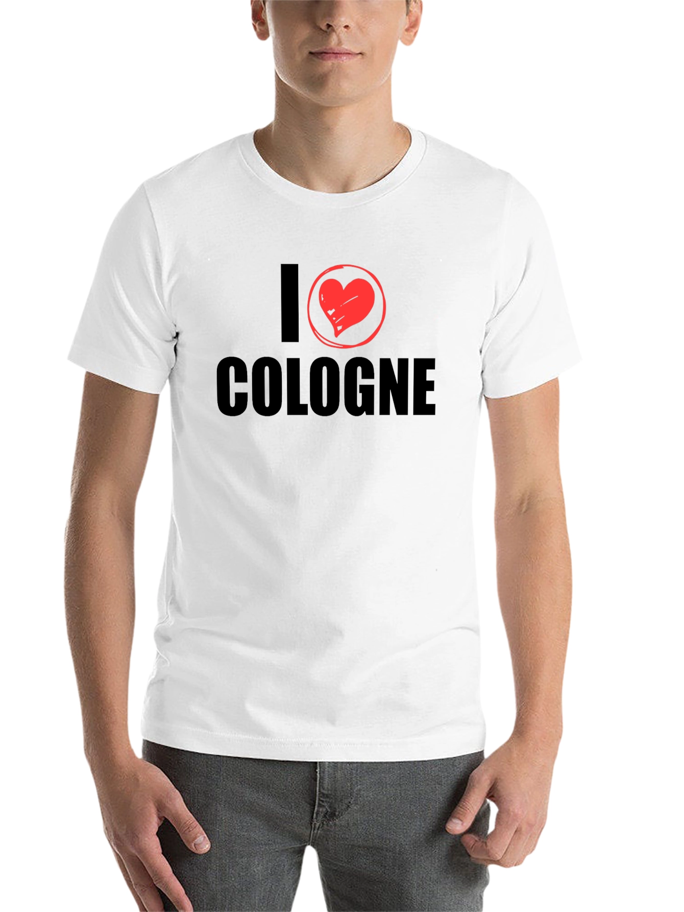 Black I Heart Cologne Black Graphic T-Shirt view 14