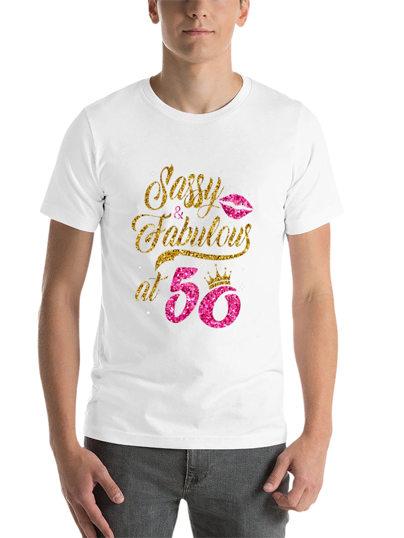 Black Sassy & Fabulous at 50 Birthday T-Shirt view 14