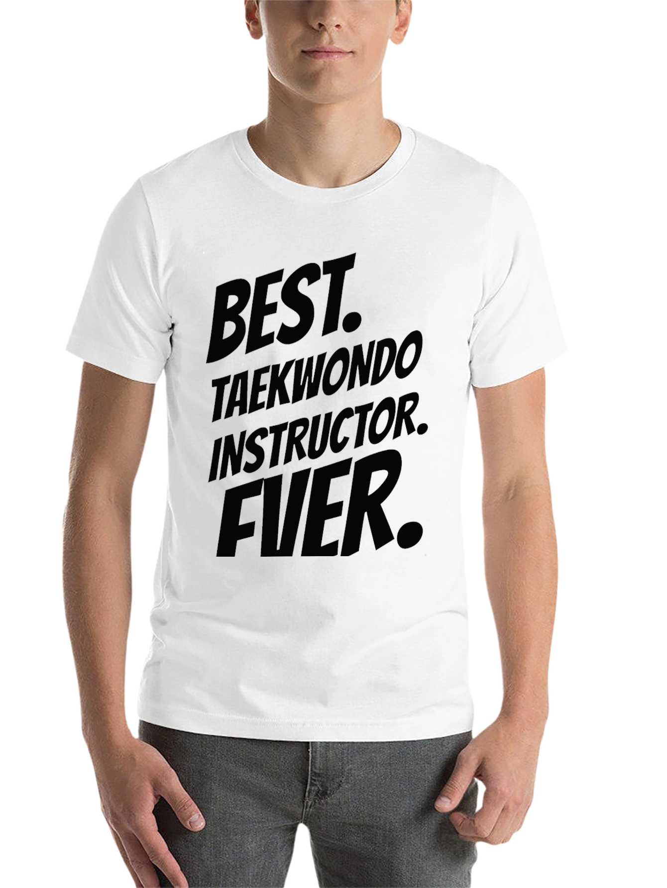 Black Best Taekwondo Instructor Ever - Black T-Shirt view 14