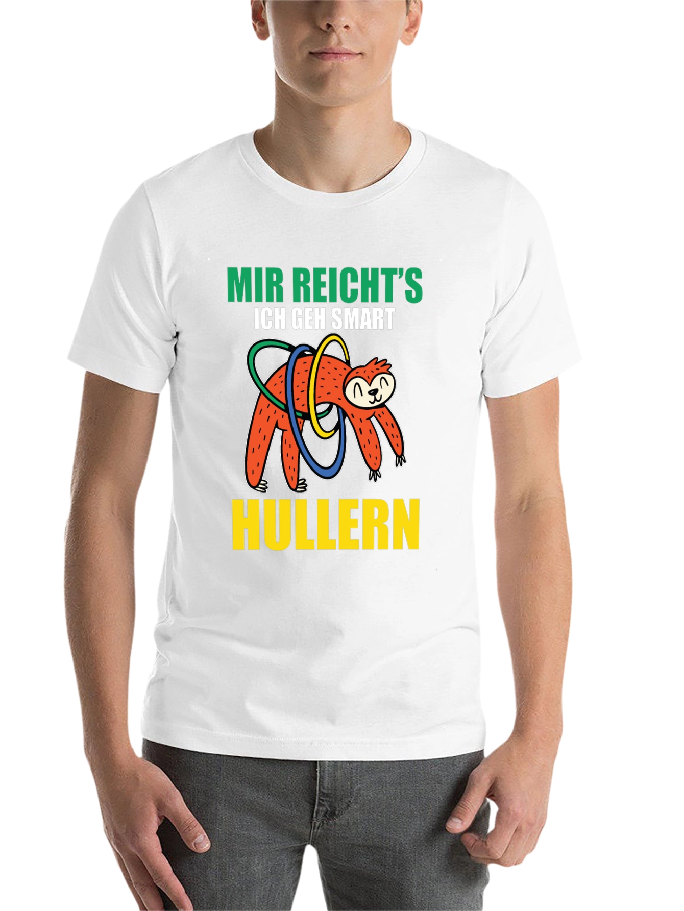 Black Mir Reicht's Sloth Hulla Hooping T-Shirt view 14