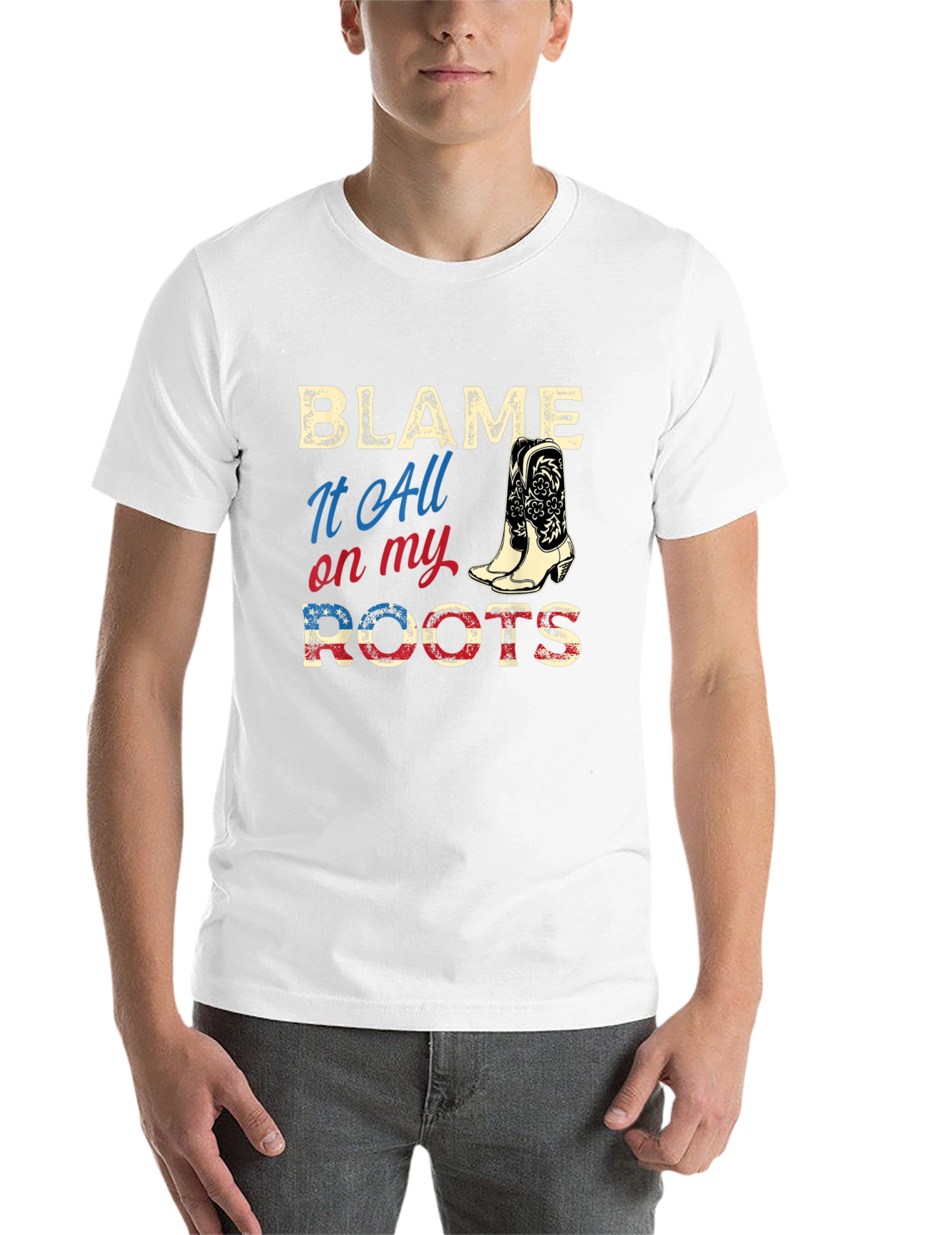 Blame It All On My Roots Graphic Tee - 14