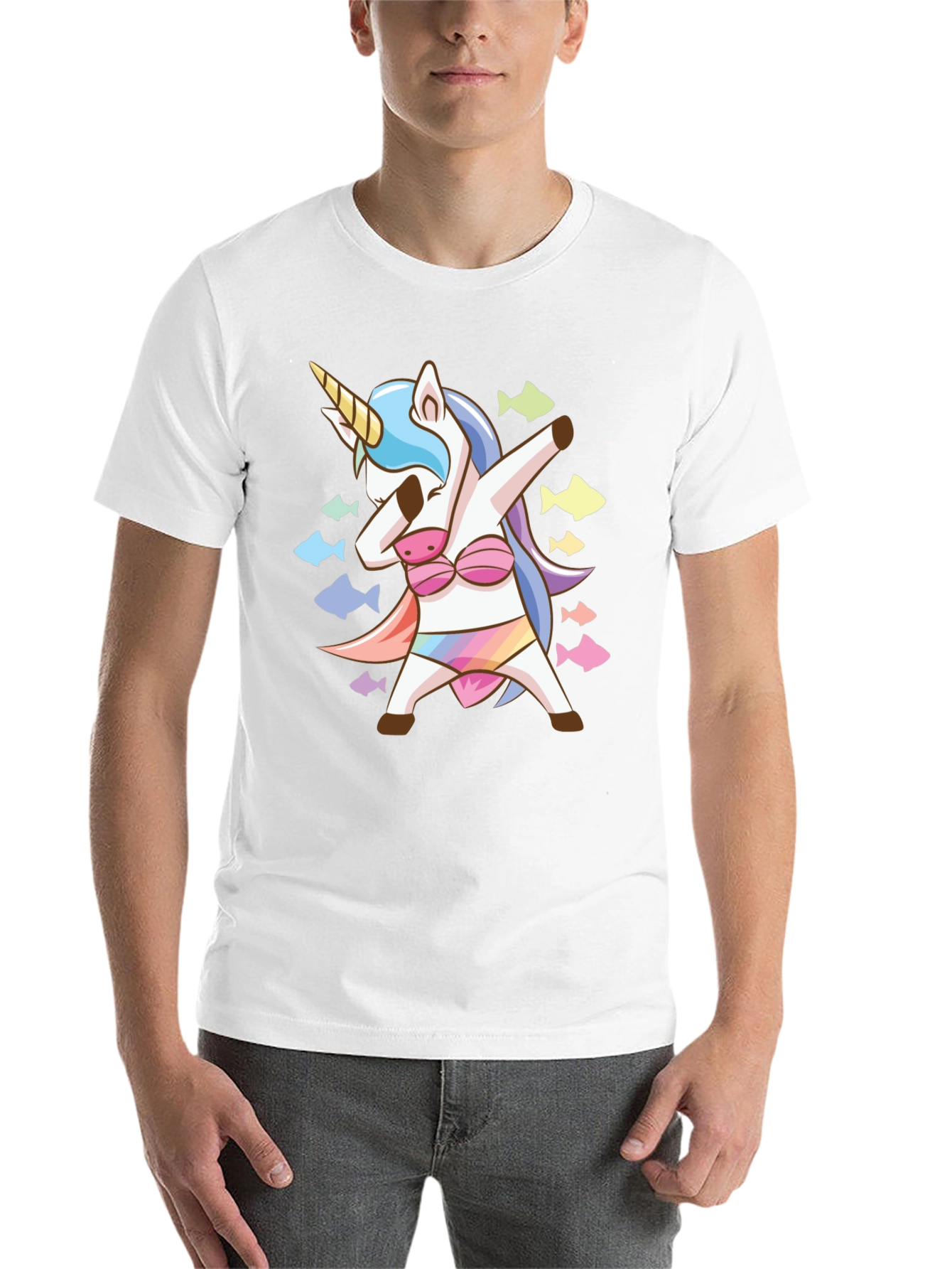 Black Unicorn Dab T-Shirt view 14