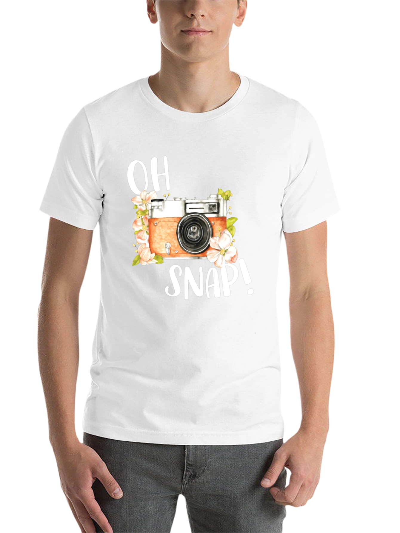 Black Retro Camera Graphic T-Shirt - Oh Snap! view 14