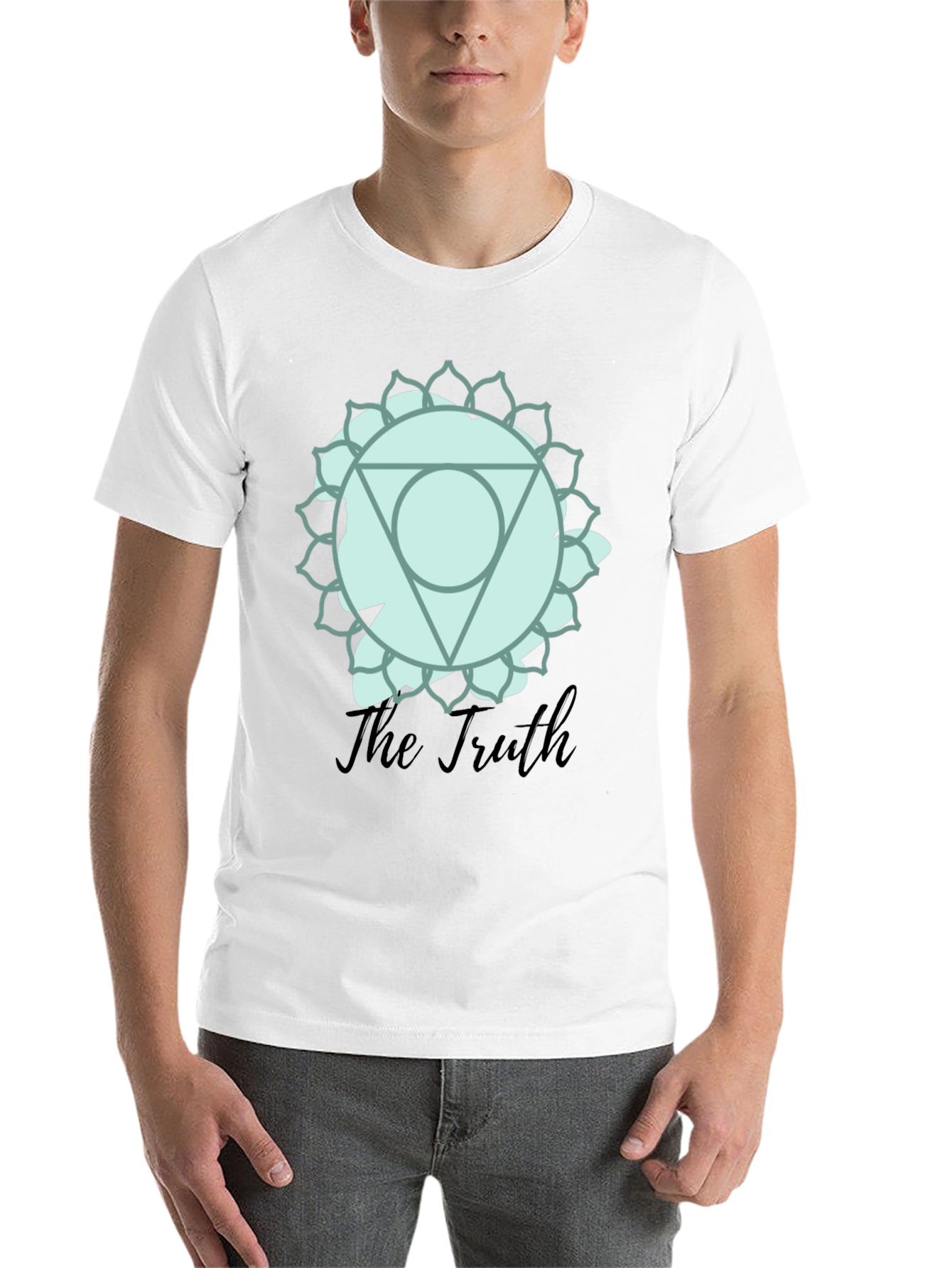 Black Truth Chakra Graphic T-Shirt - Mens Black Tee view 14