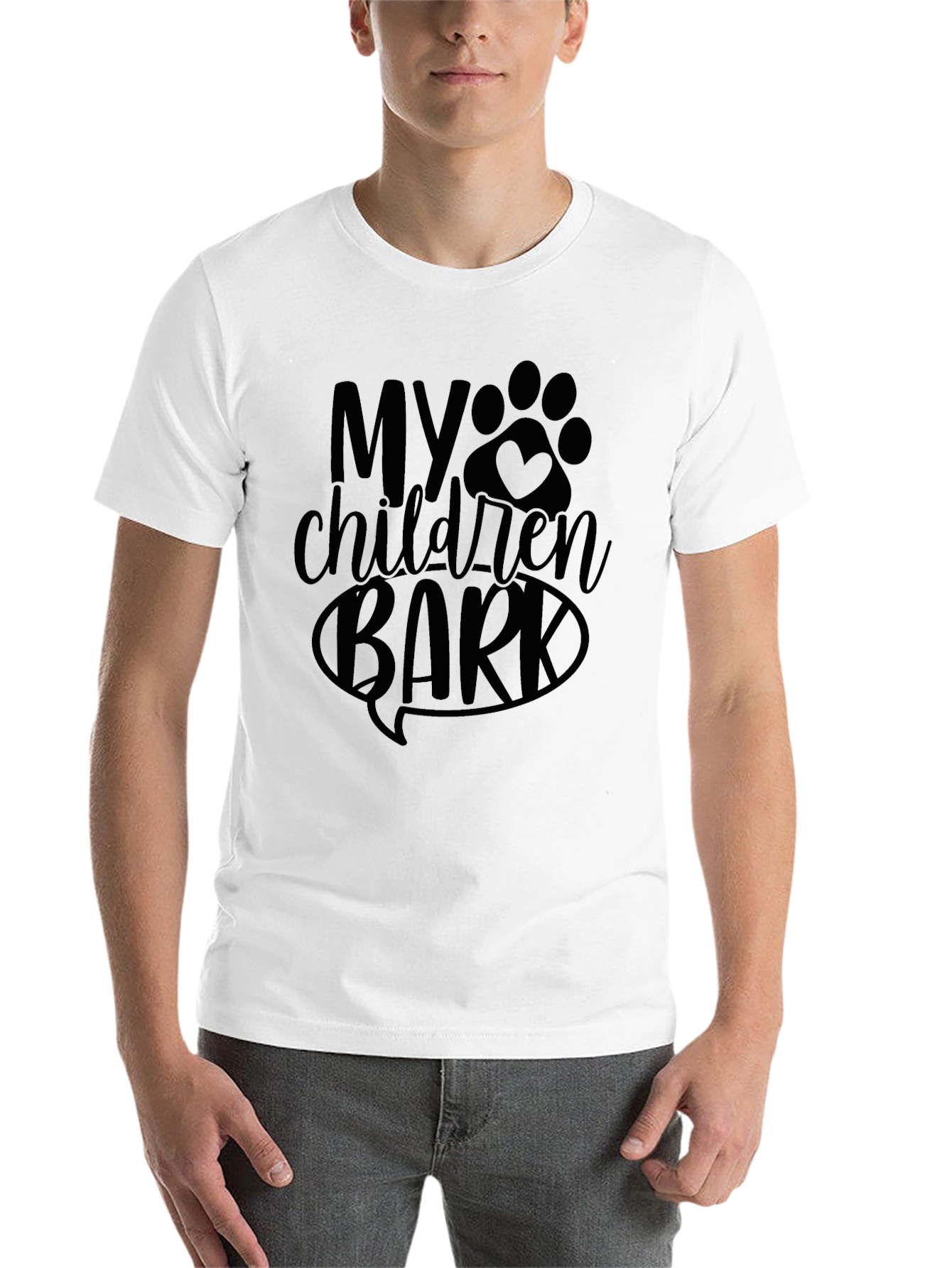 Black My Children Bark T-Shirt - Dog Lover Tee view 14