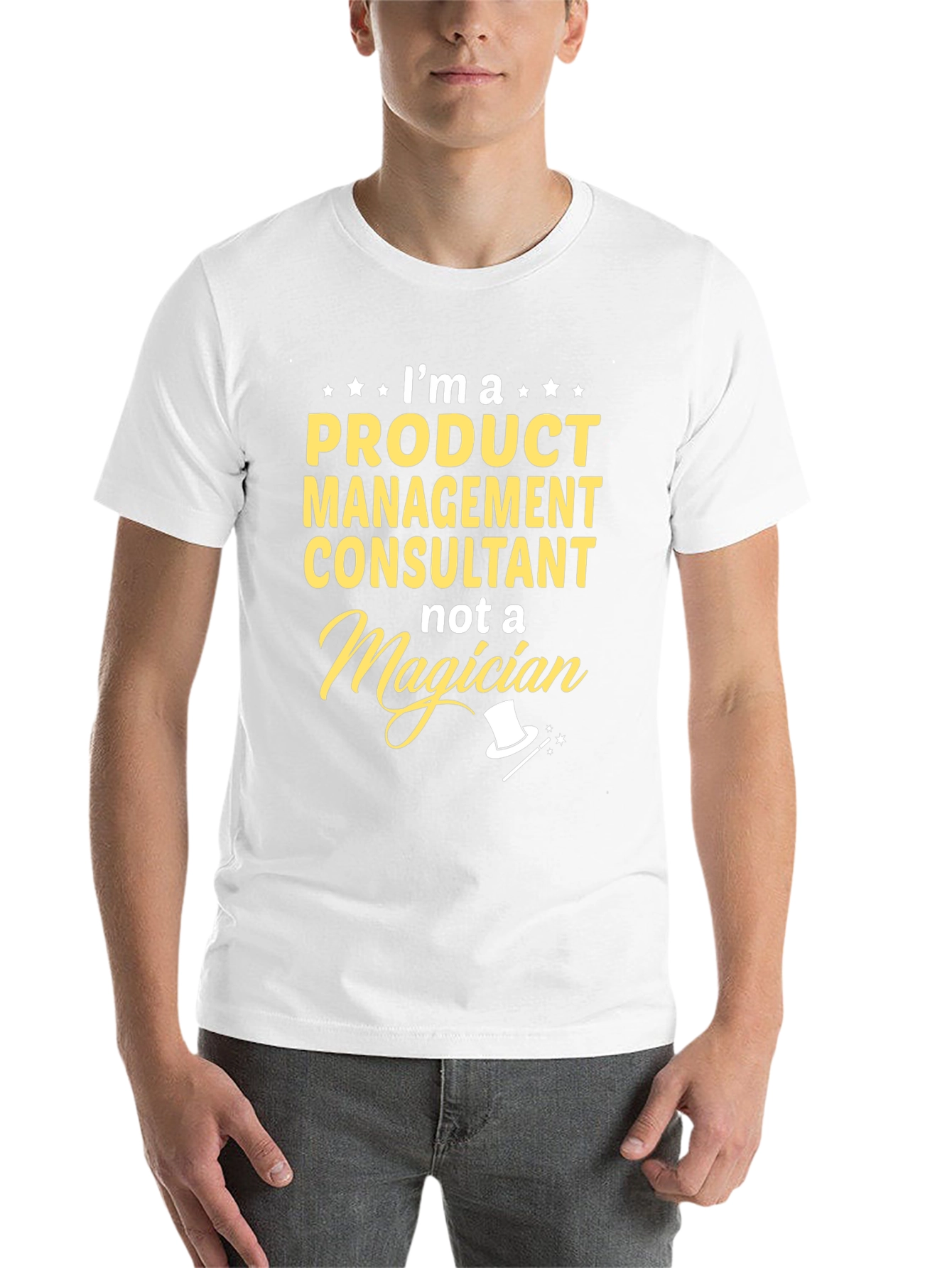 Black Product Management Consultant T-Shirt - Funny Magician Tee view 14