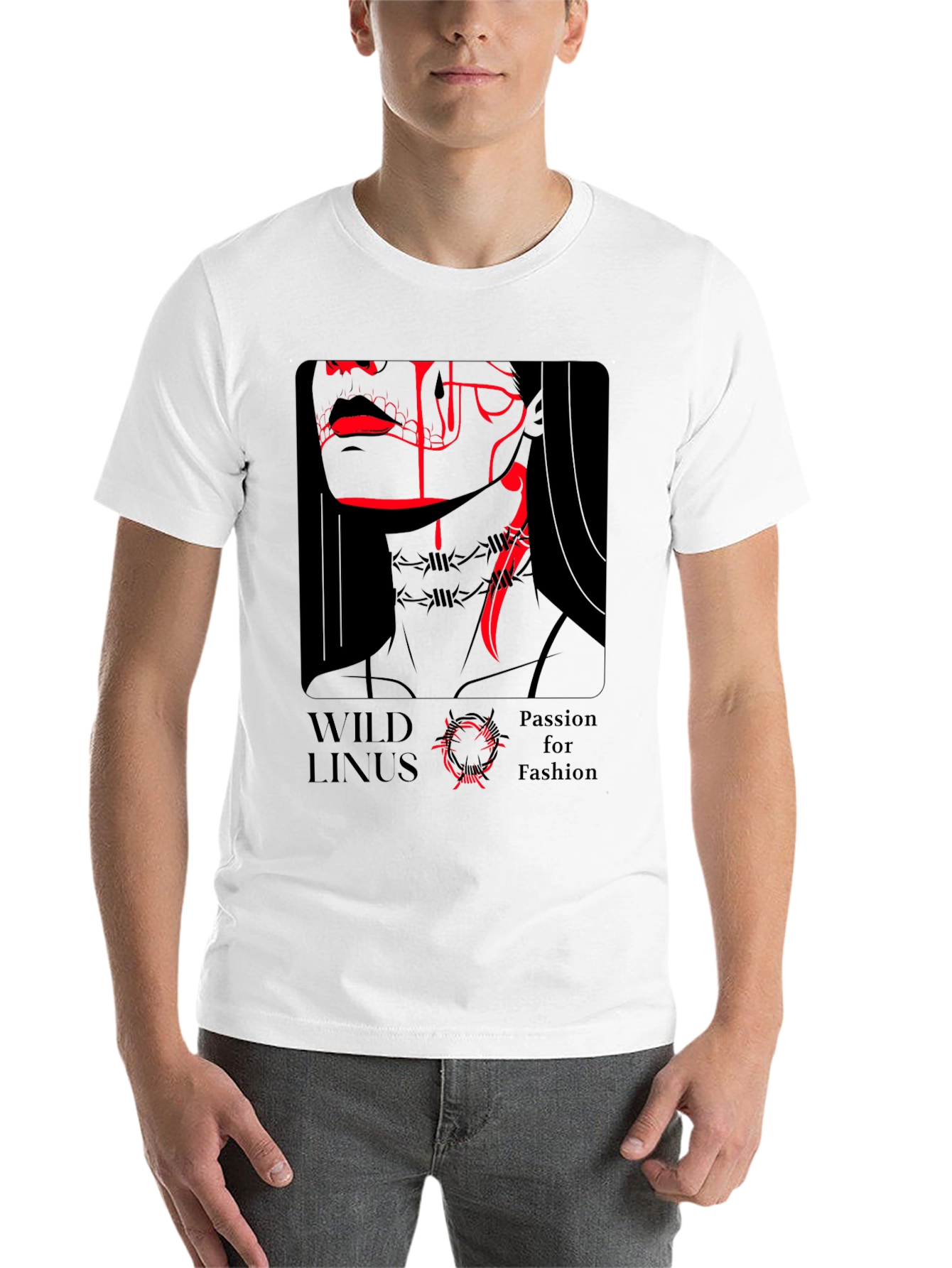 Black Wild Linus Passion for Fashion Black T-Shirt view 14