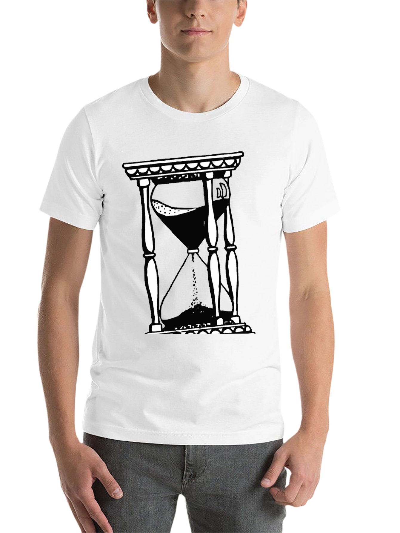 Hourglass Graphic T-Shirt - Black - 14