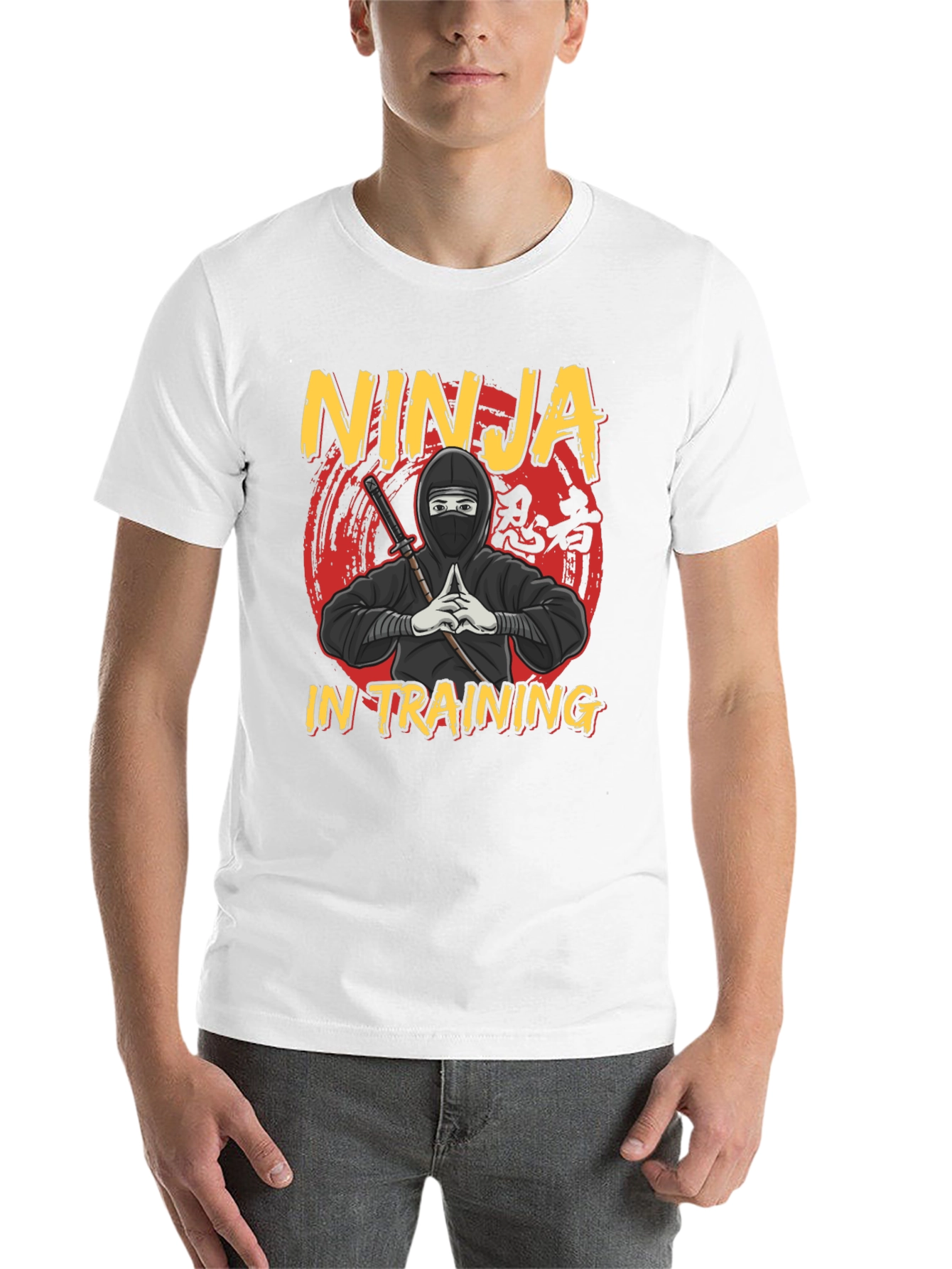 Black Ninja In Training Graphic T-Shirt view 14