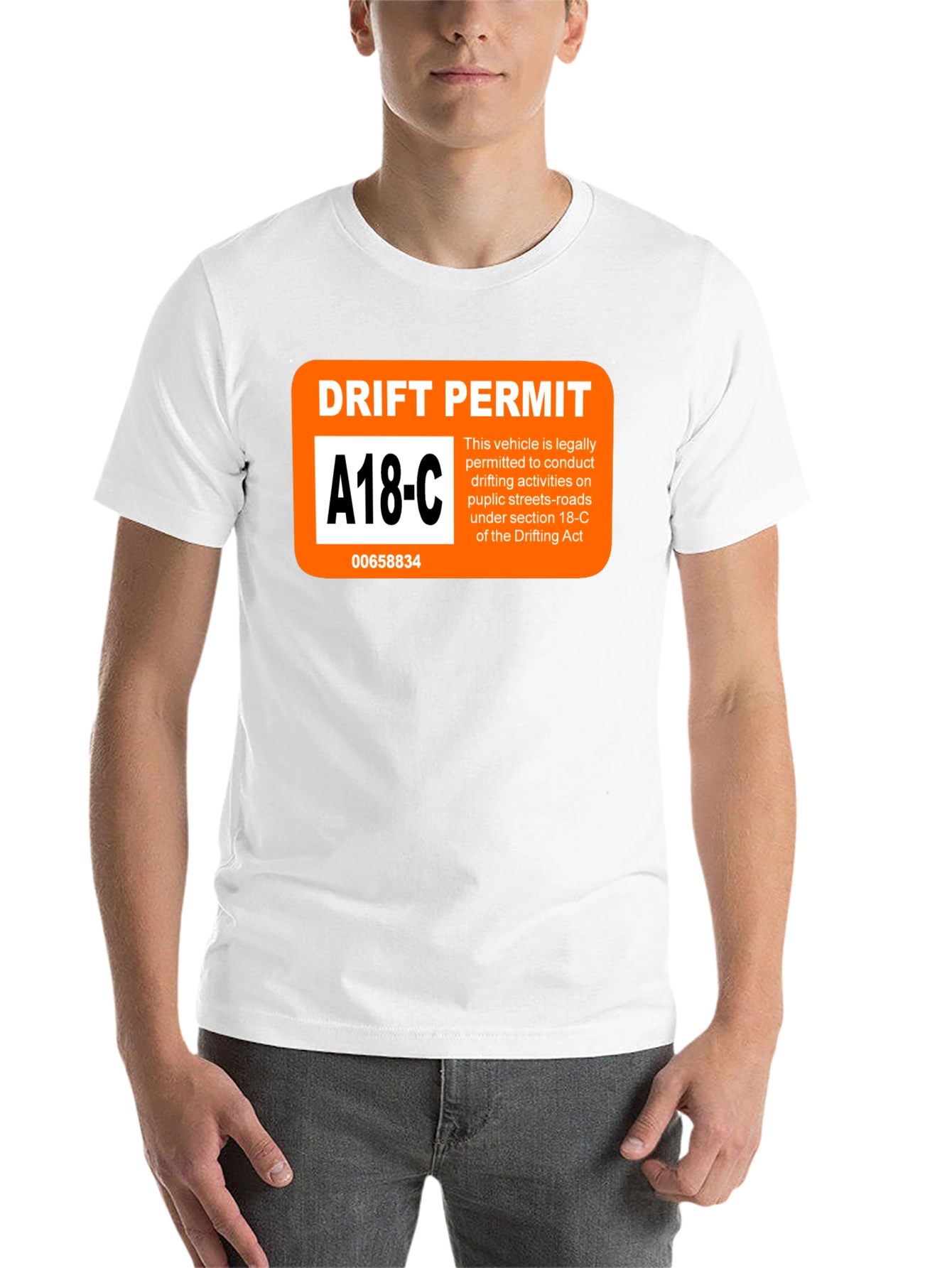 Black Drift Permit T-Shirt - Funny Car Enthusiast Tee view 14