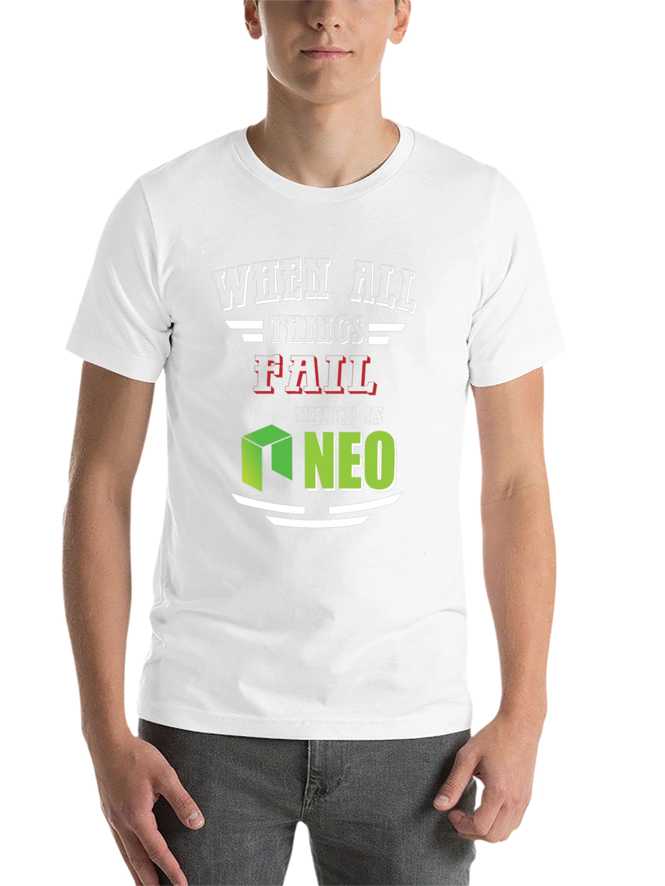 Black When All Things Fail NEO T-Shirt view 14
