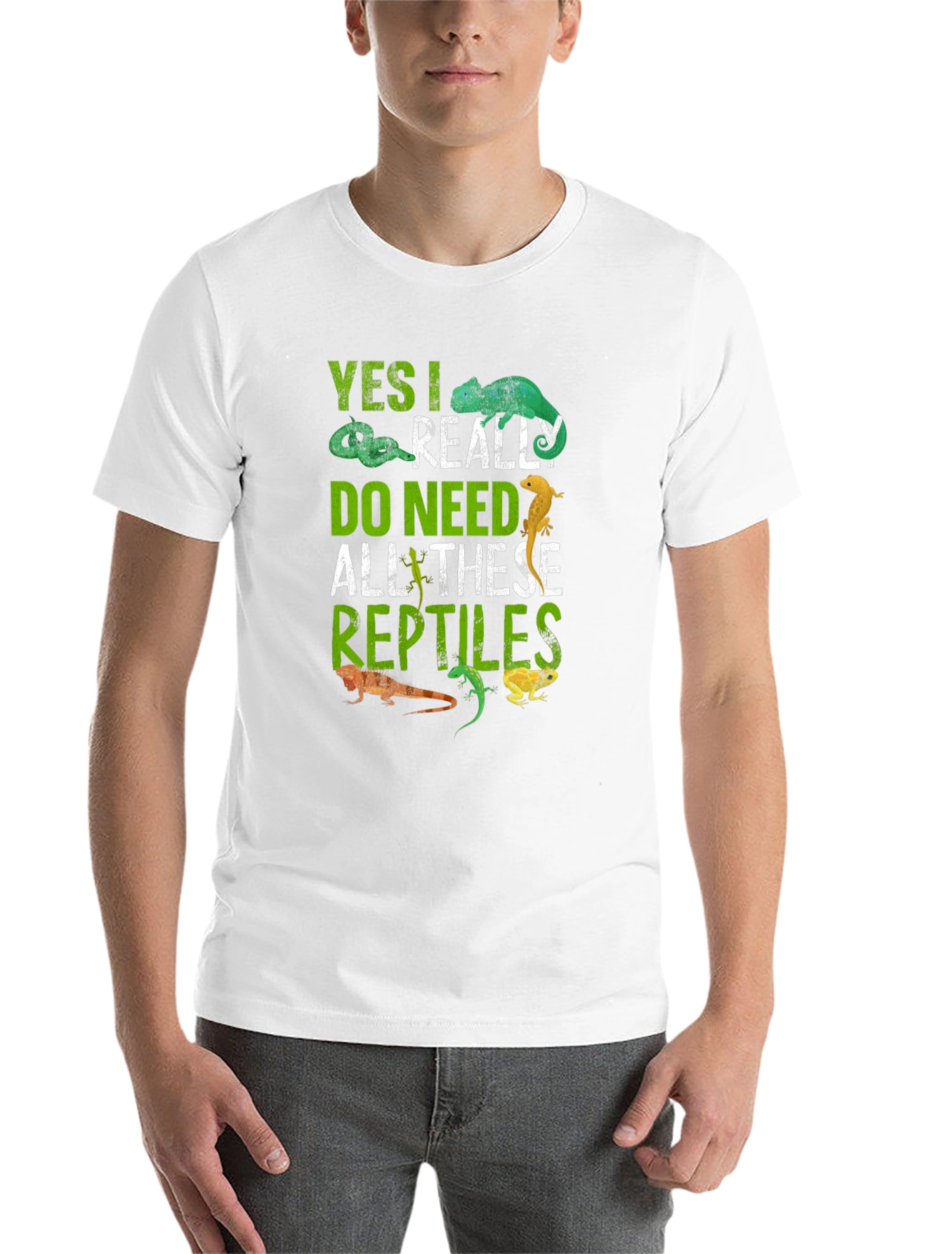 Black Reptile Lover T-Shirt - Yes I Really Do Need All These Reptiles view 14