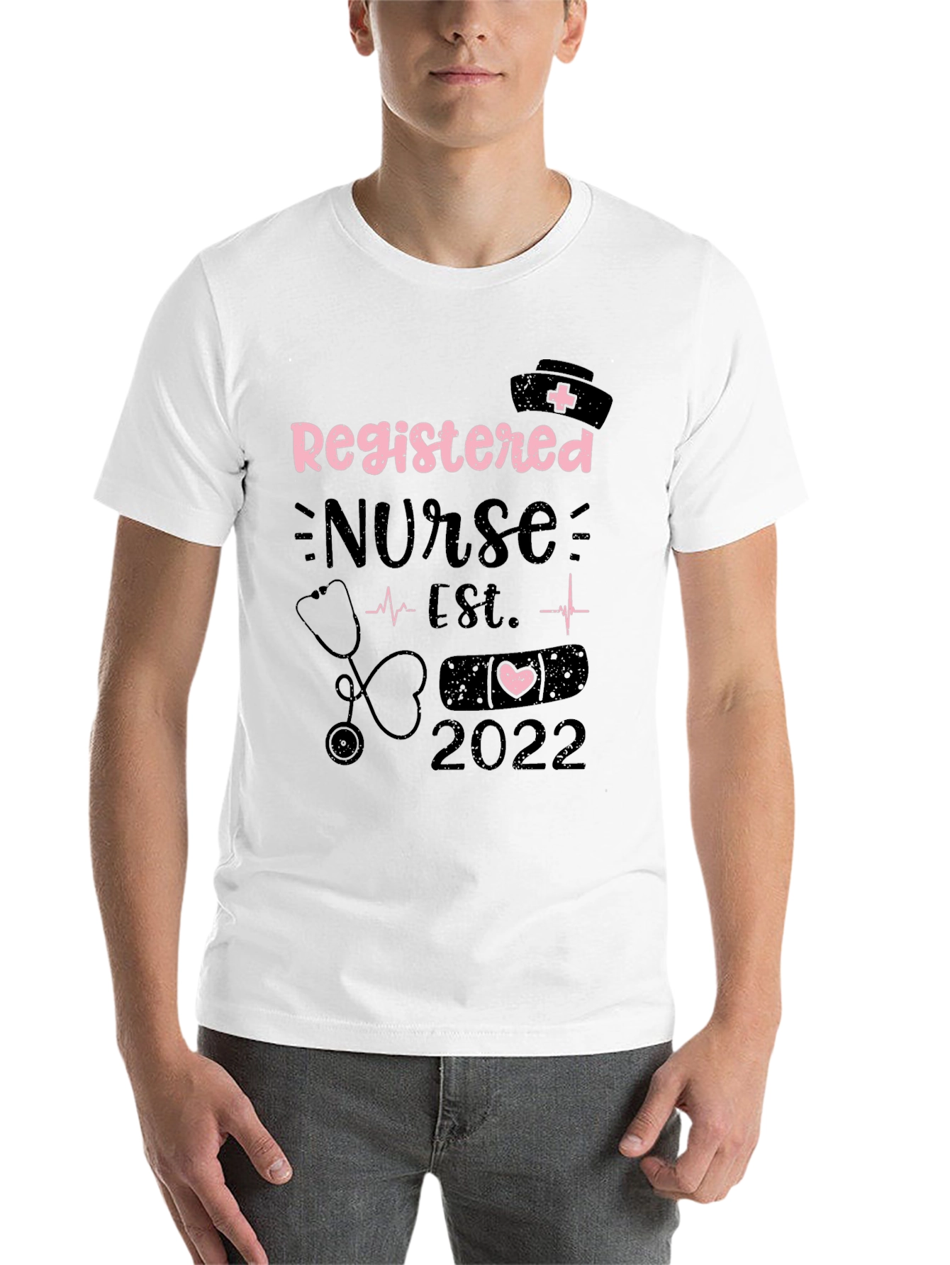 Black Registered Nurse Est. 2022 T-Shirt - Medical Professional Tee view 14