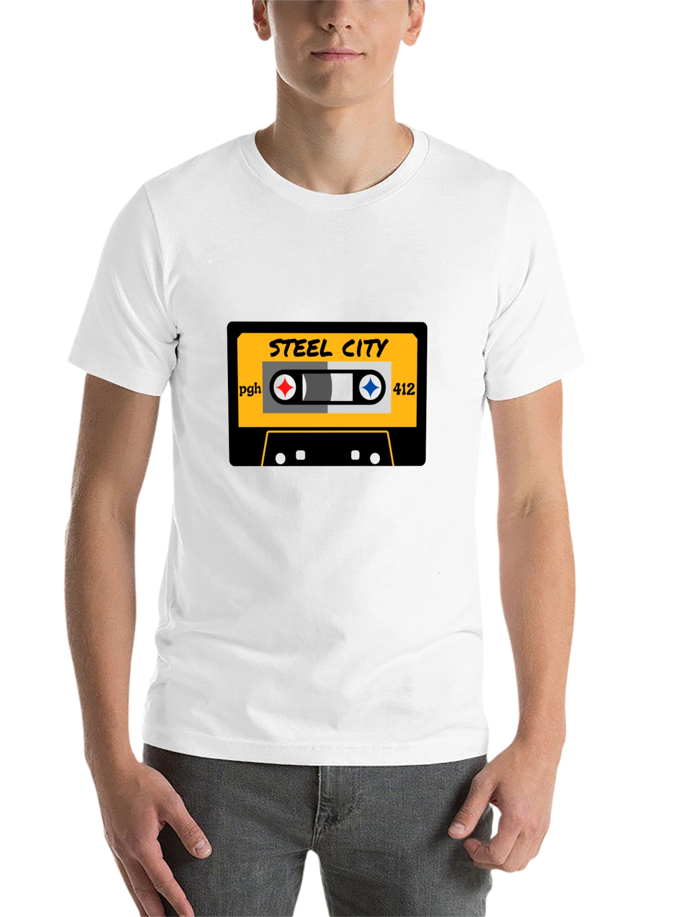 Steel City Cassette Tape Graphic Tee - 14